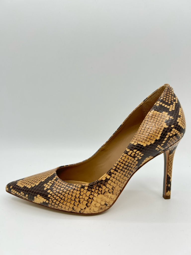 SAM EDELMAN Size 8M BEIGE AND BROWN Pumps