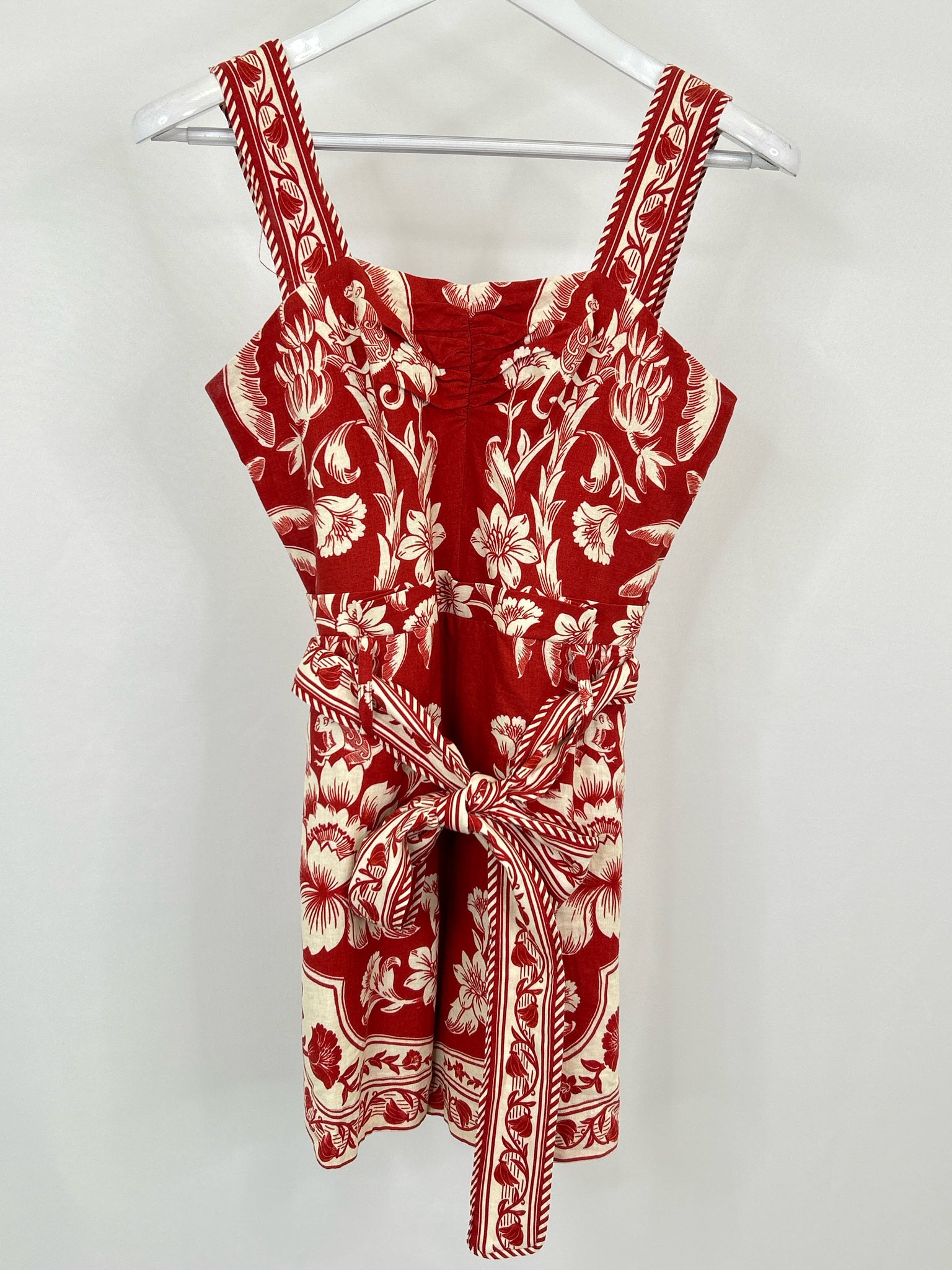 FARM RIO Size S Red Print Women Romper