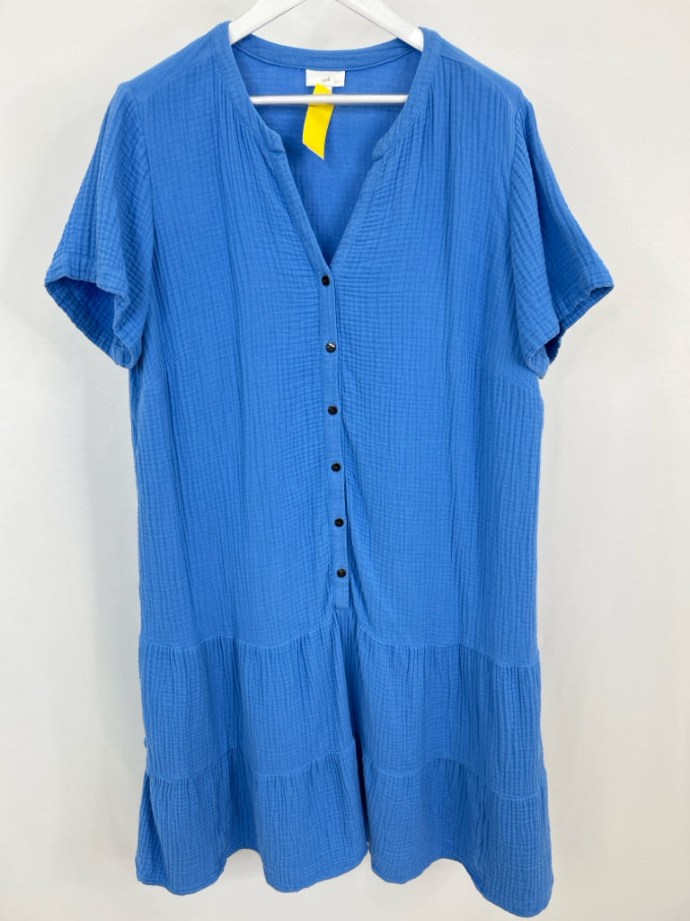 J JILL Size XL Baby Blue Dress