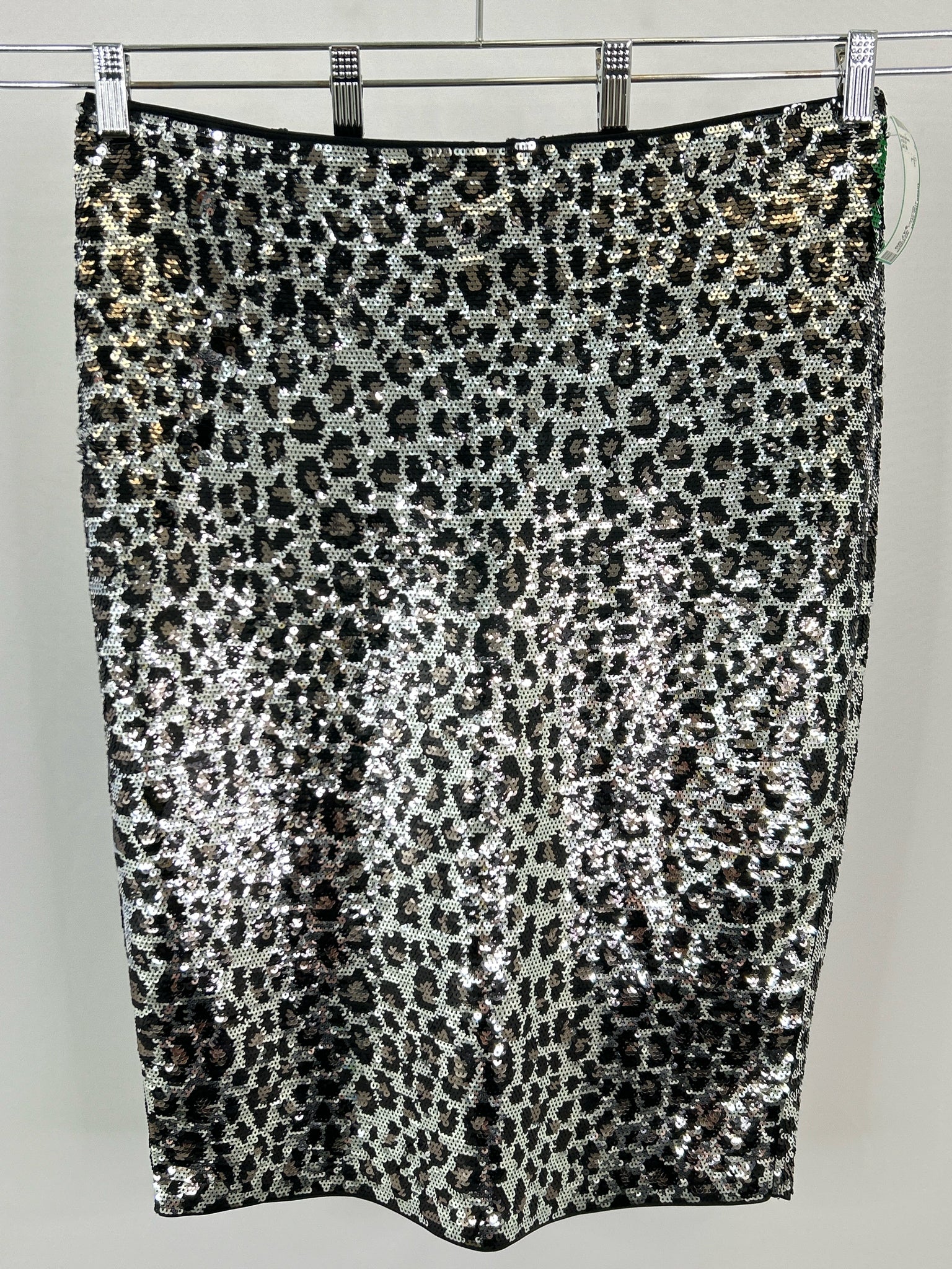 MICHAEL MICHAEL KORS Size L SILVER AND AQUA Women Skirt