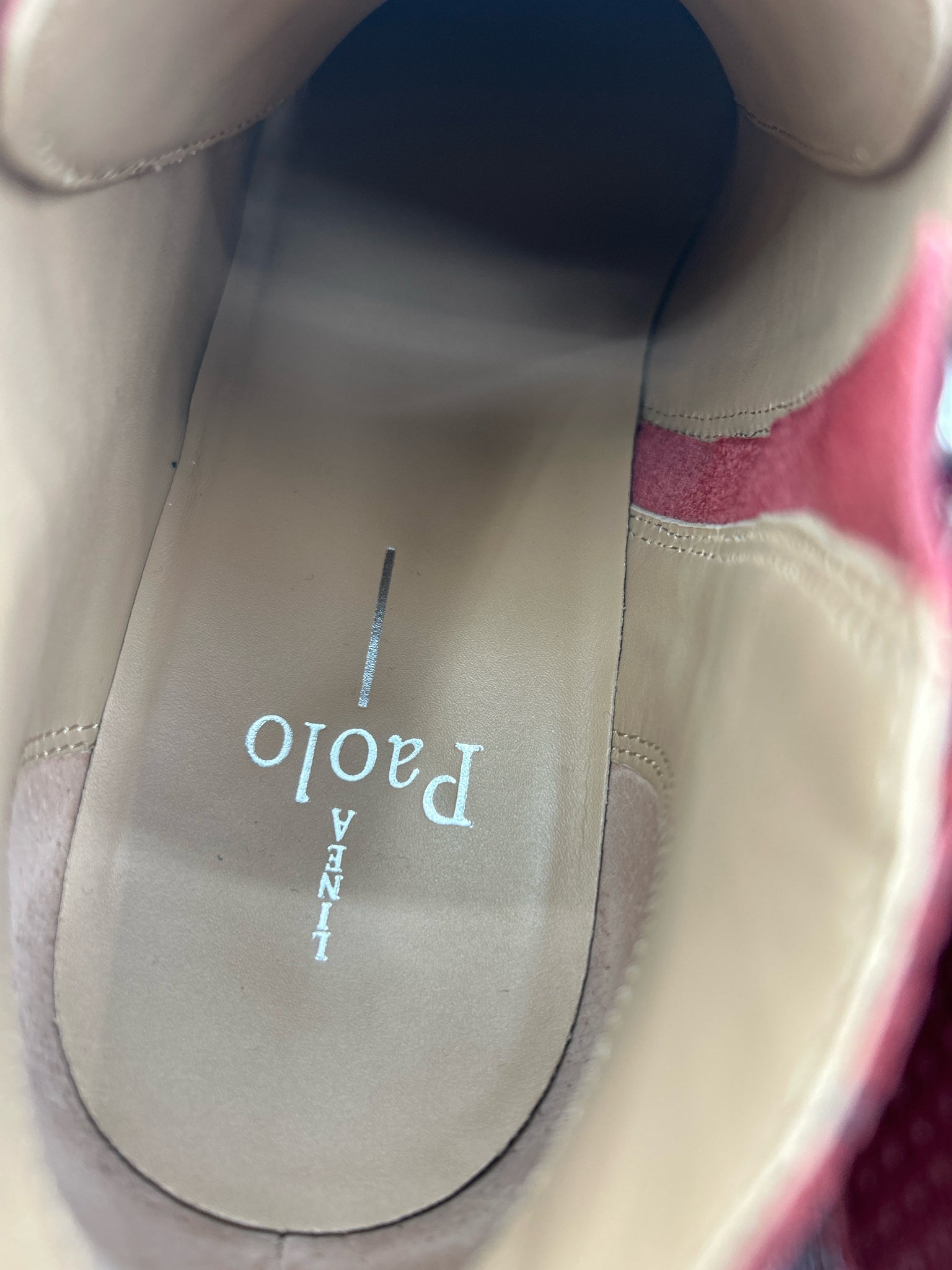 LINEA PAOLO Size 8M Red Women Sneakers