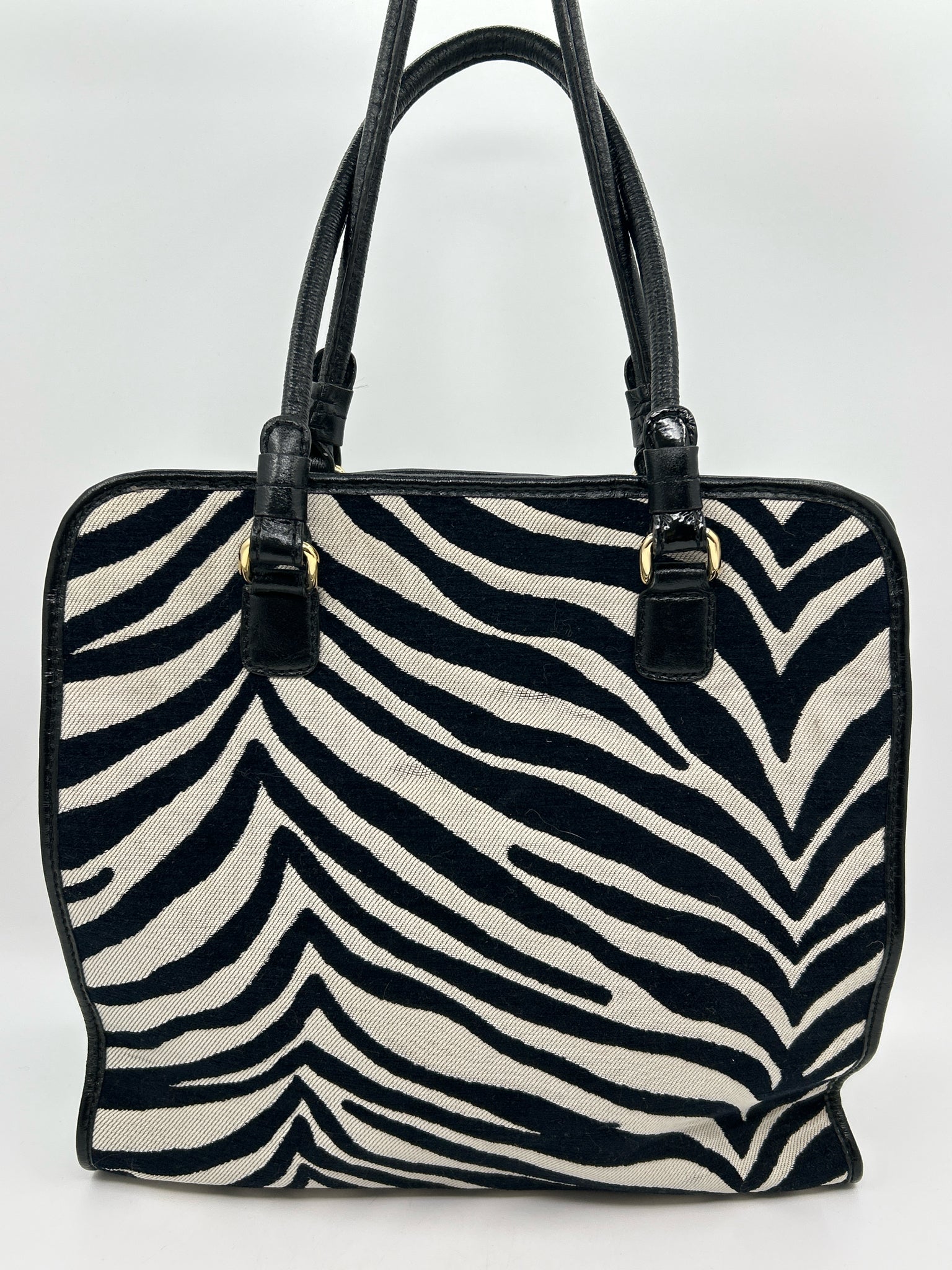 ANTONIO MELANI Black Print Women Tote