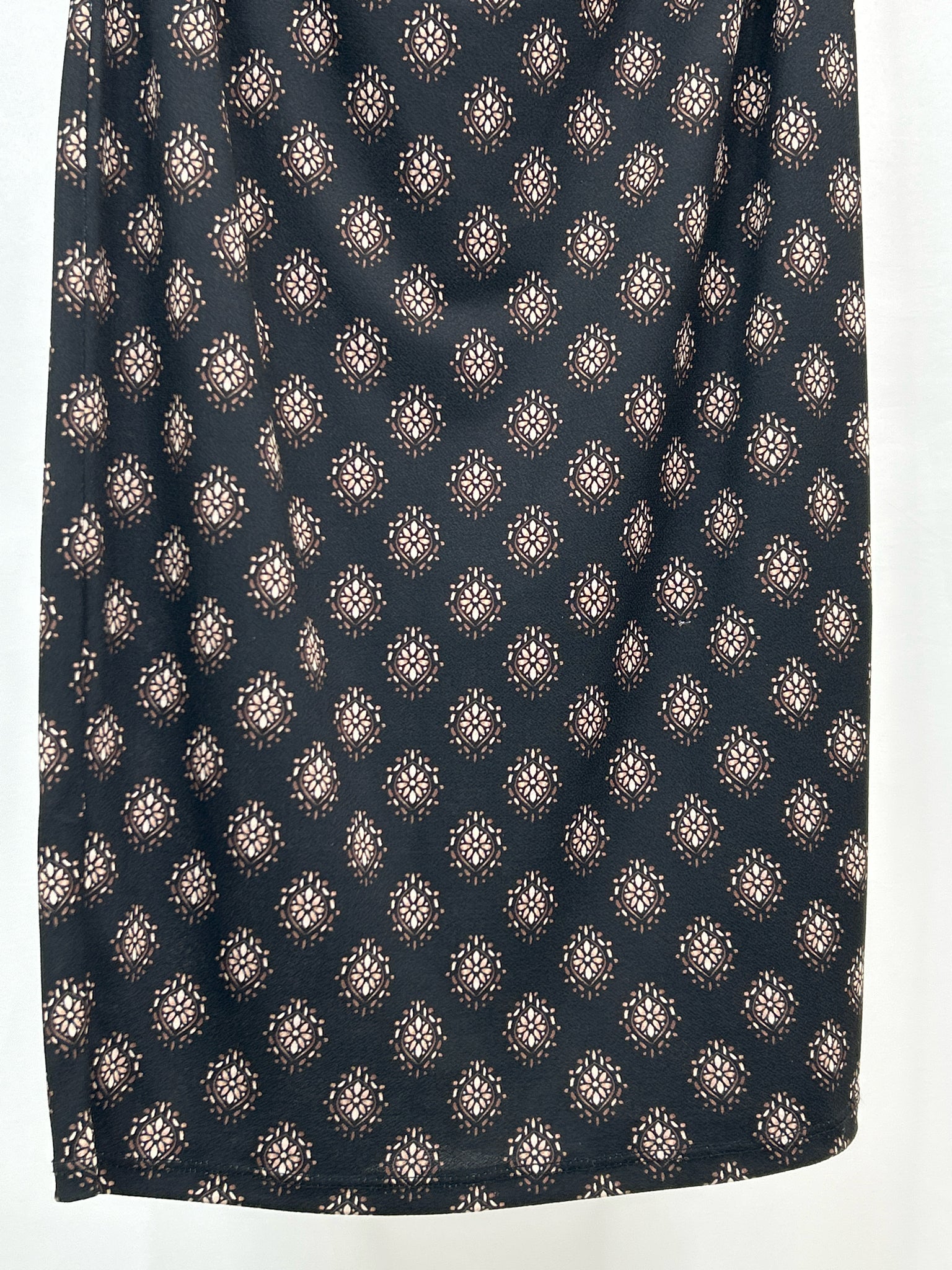 VERONICA M NWT Size S Black Print Women Dress