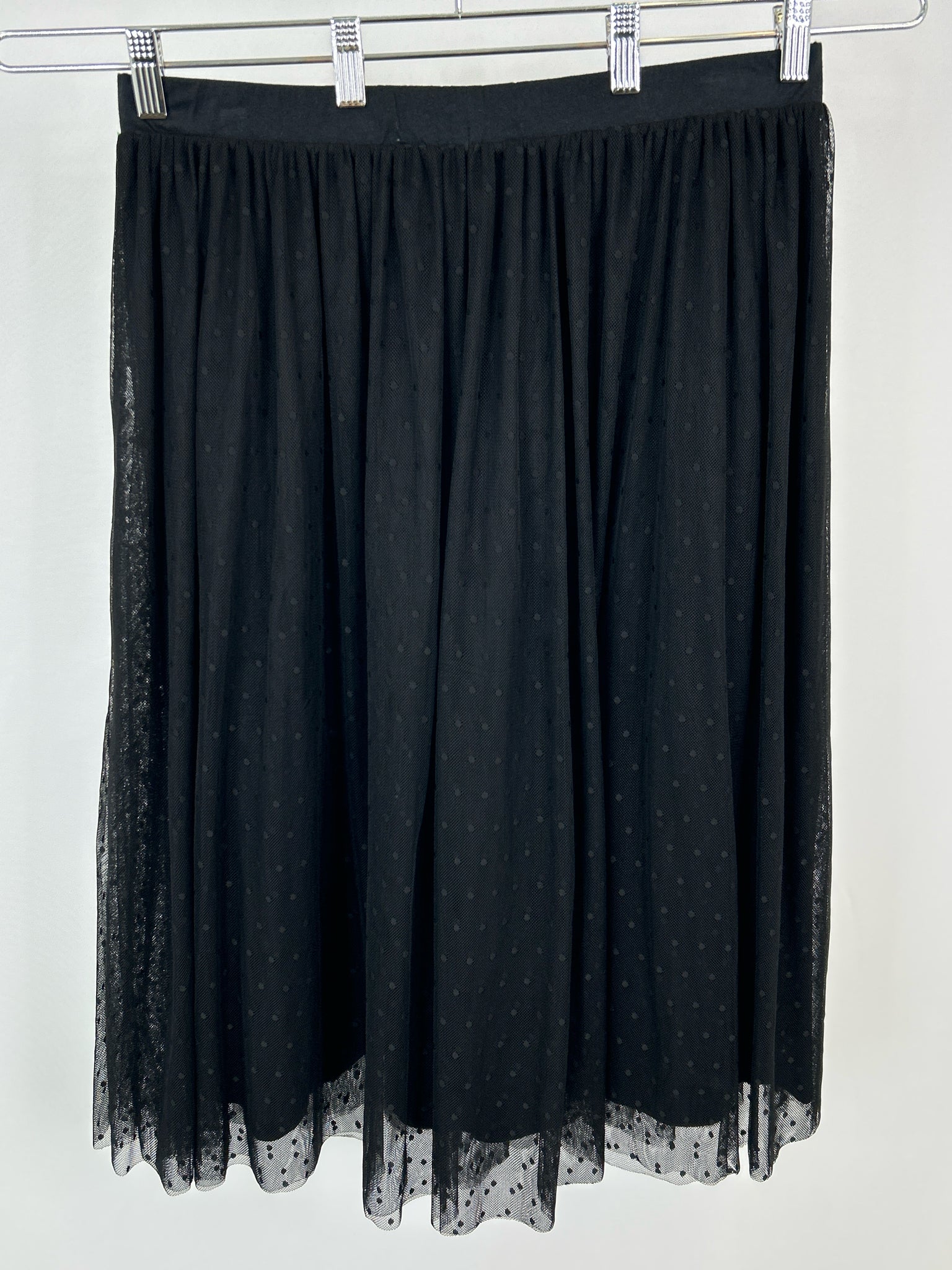 Garnet Hill Size L Black Skirt