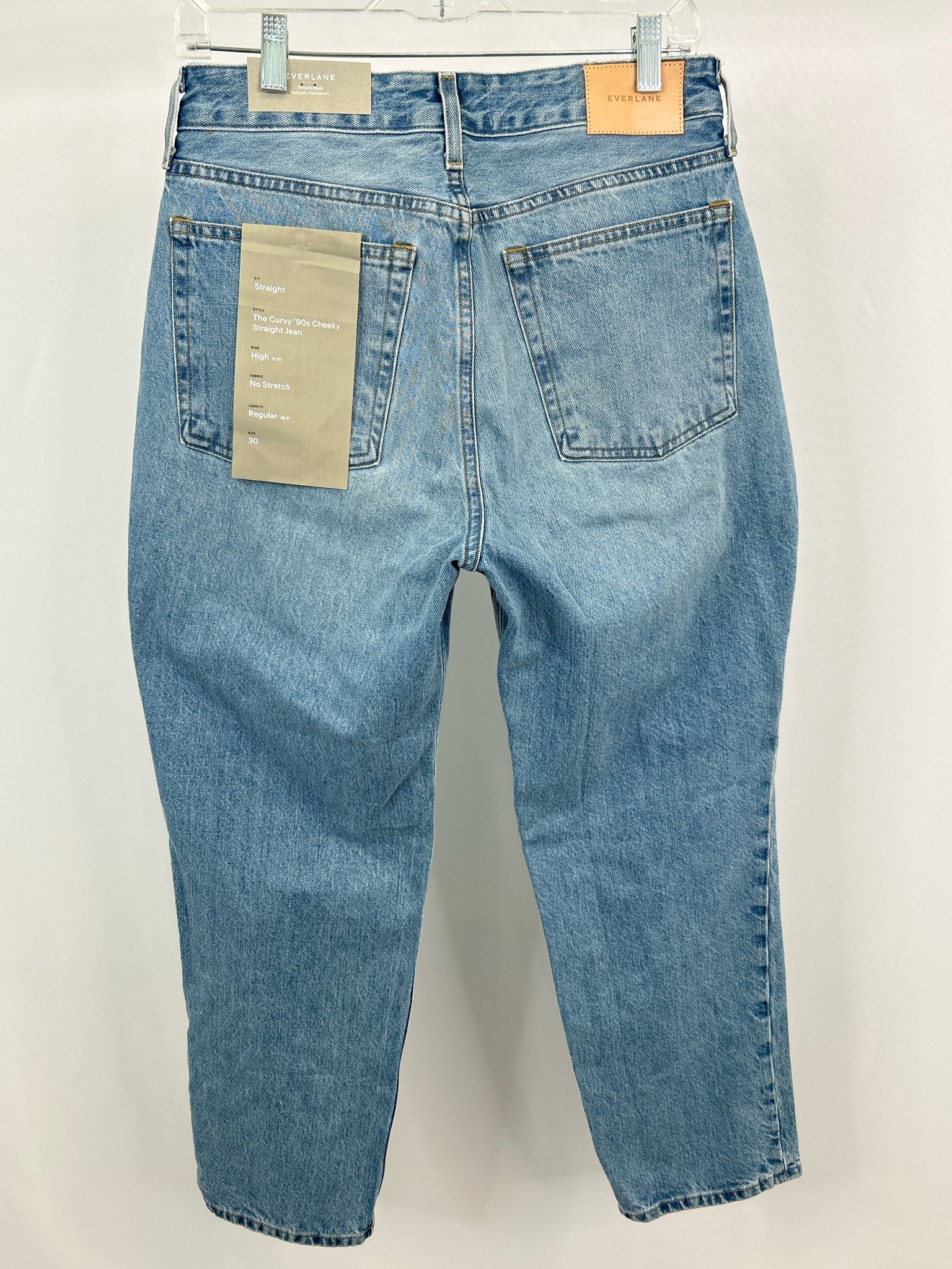 EVERLANE Size 30/10 Blue Denim Women Jeans NWT