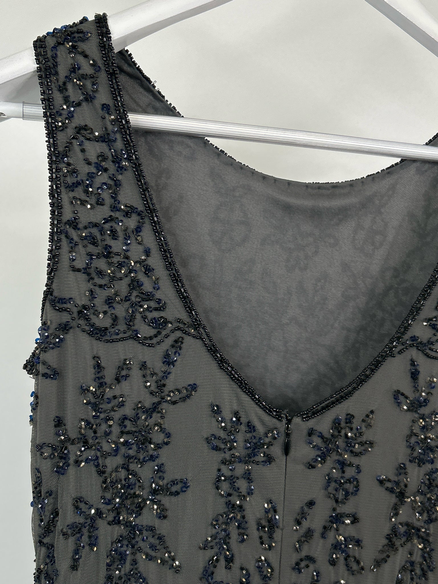 PISARRO NIGHTS Size 6 Grey Women Dress