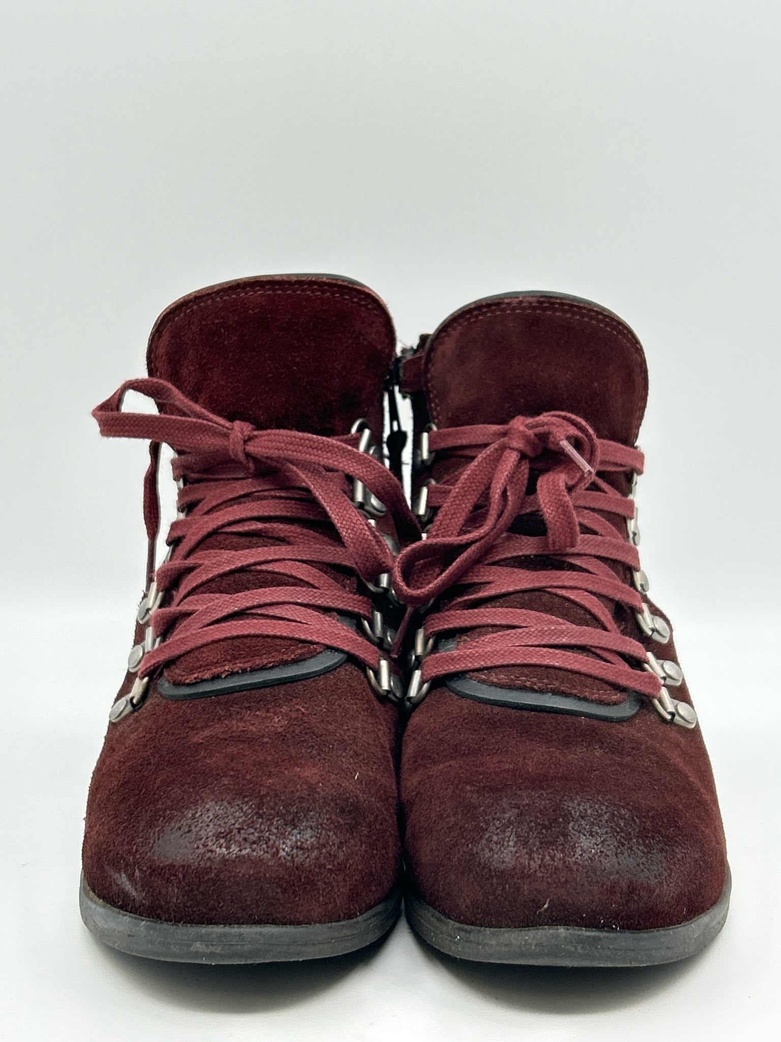 MIZ MOOZ Size 37 Burgundy Women Booties