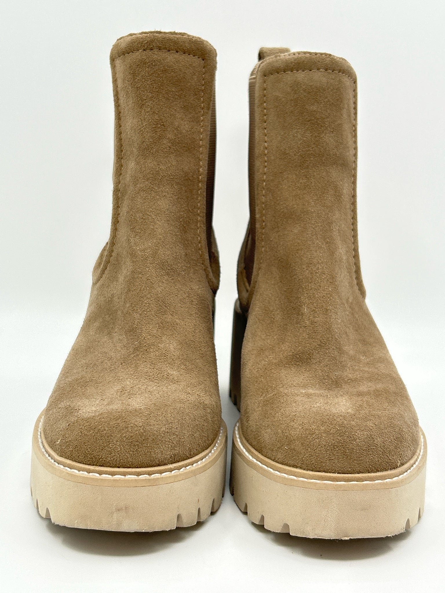 DOLCE VITA Size 7.5 Taupe Women Booties