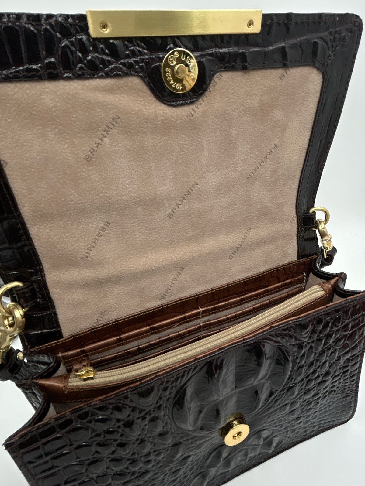 BRAHMIN TAN AND BROWN Women Purse