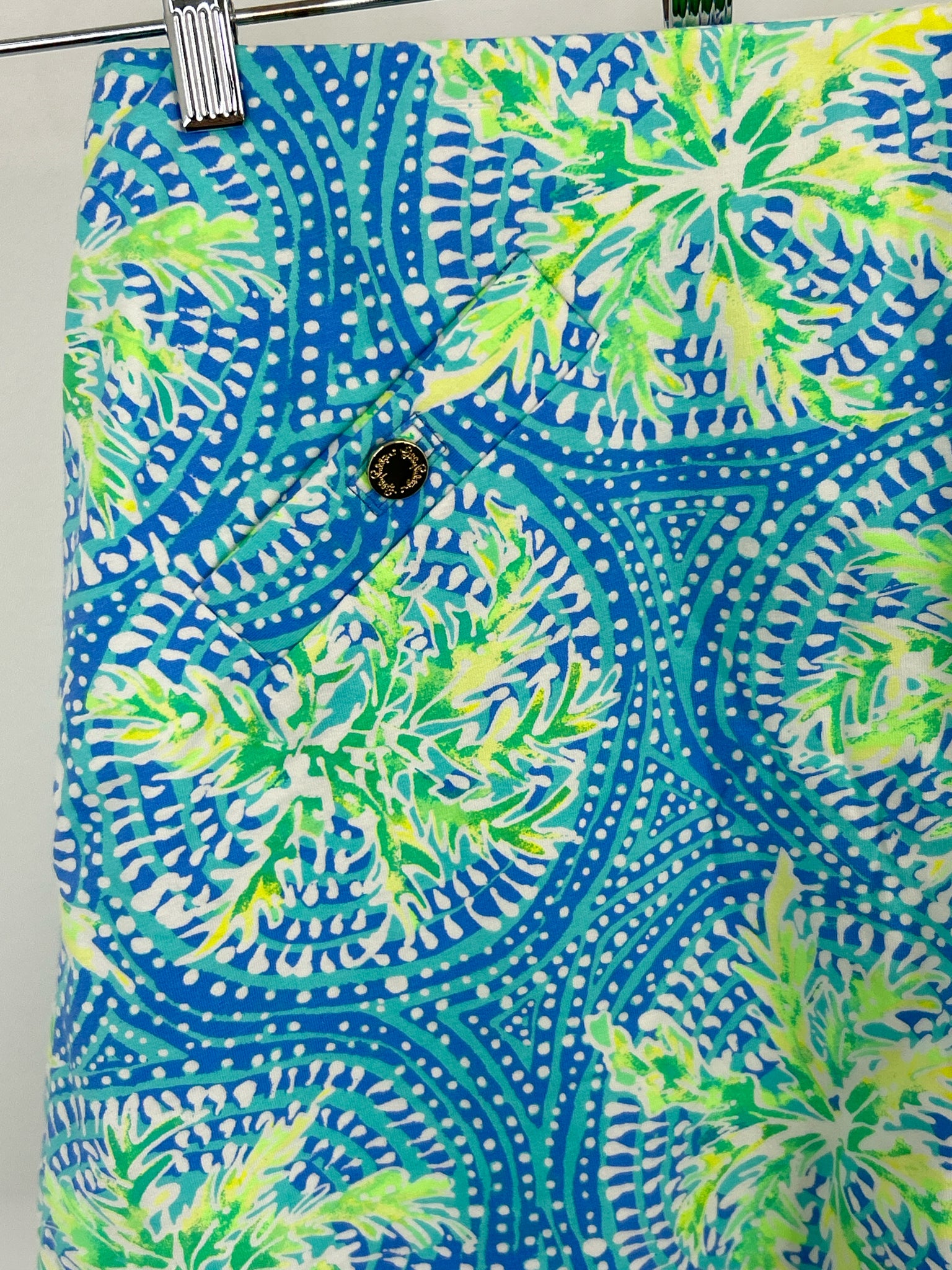 LILLY PULITZER Size XL Blue Print Women Skort