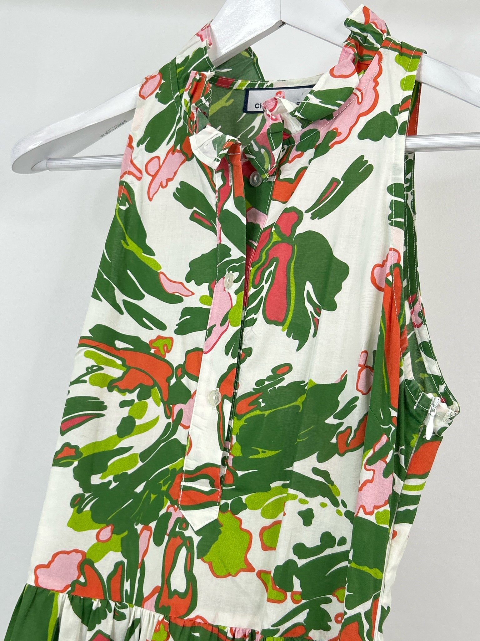 CK Bradley Size S Green Print Women Dress