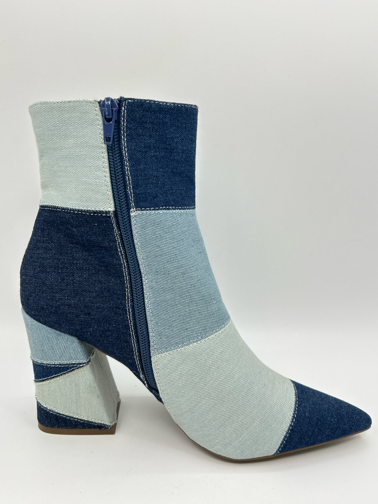 MADDEN GIRL Size 10M BLUE DENIM Women Booties