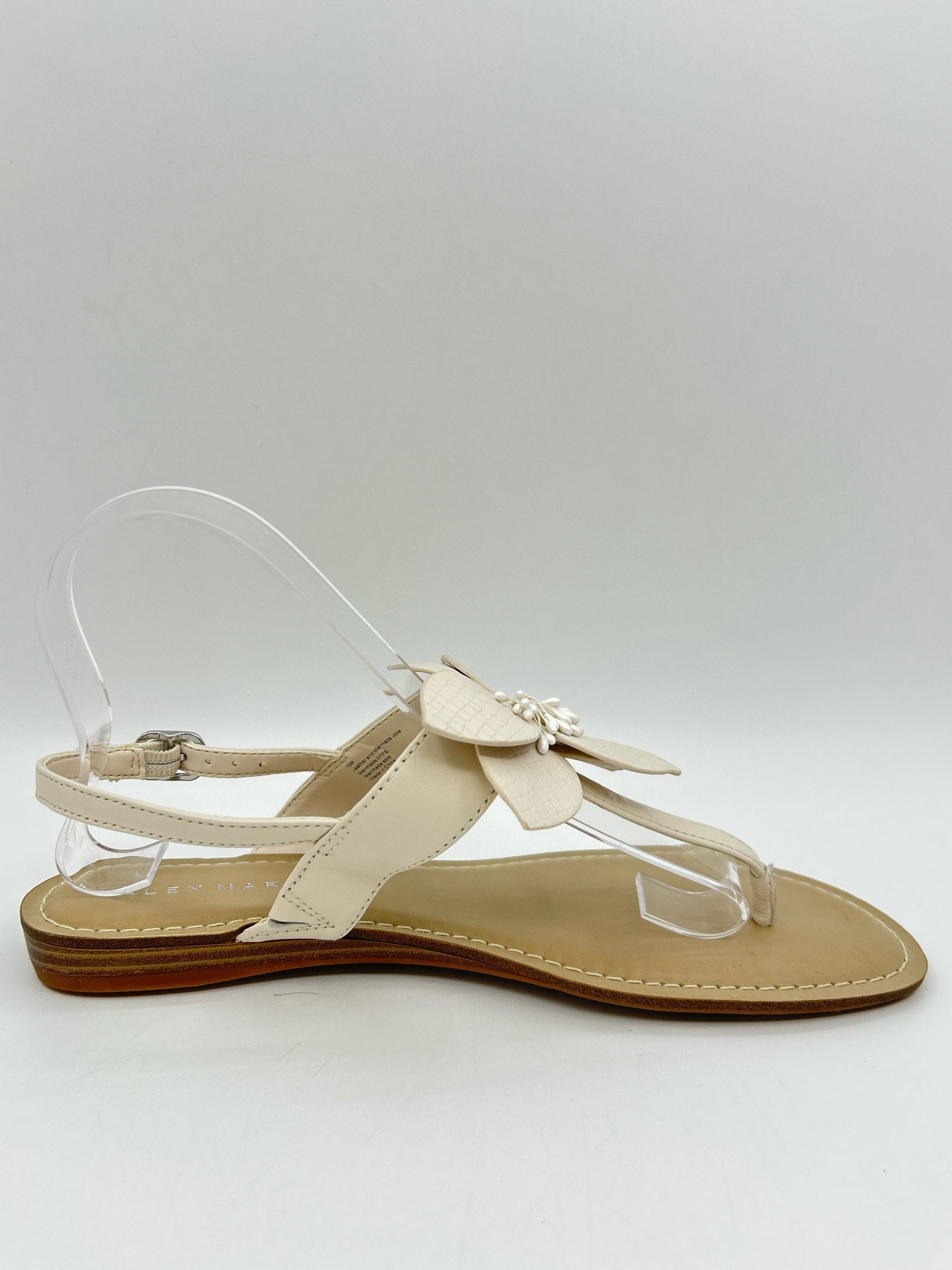 Alex Marie Size 10M Ivory Women Sandal