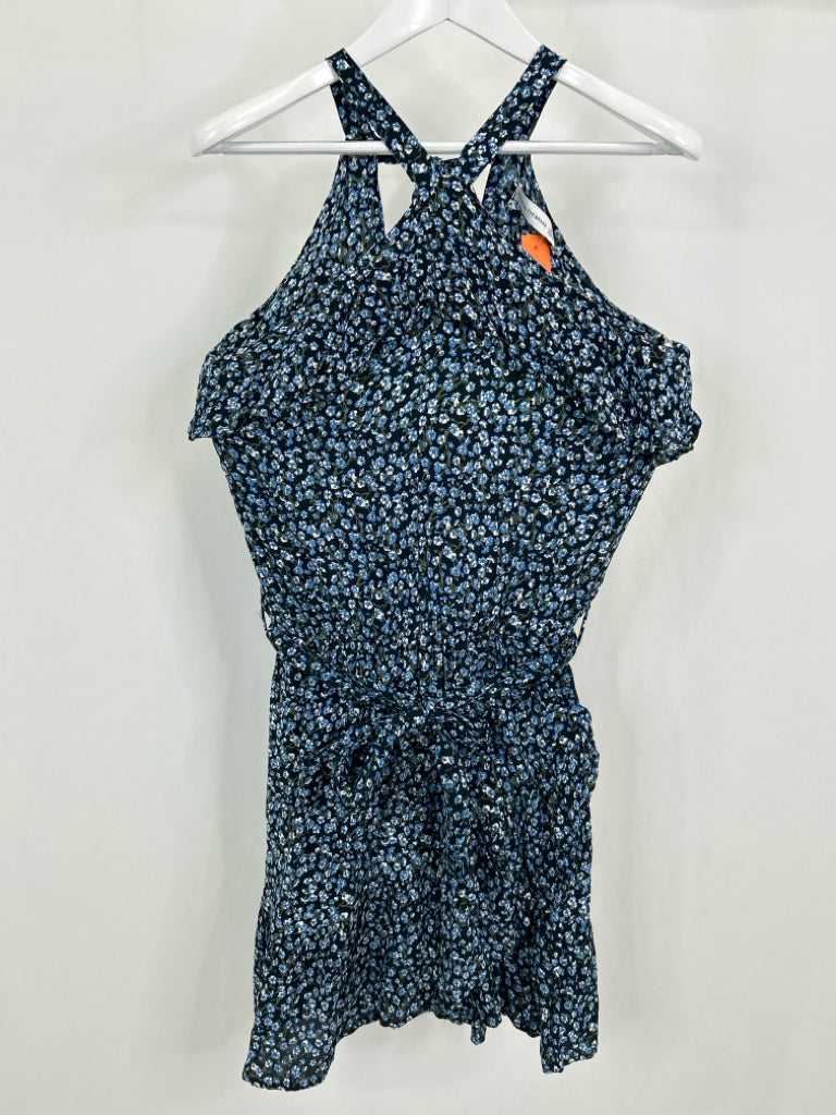 FAITHFULL THE BRAND Women Size 4 NAVY FLORAL Dress