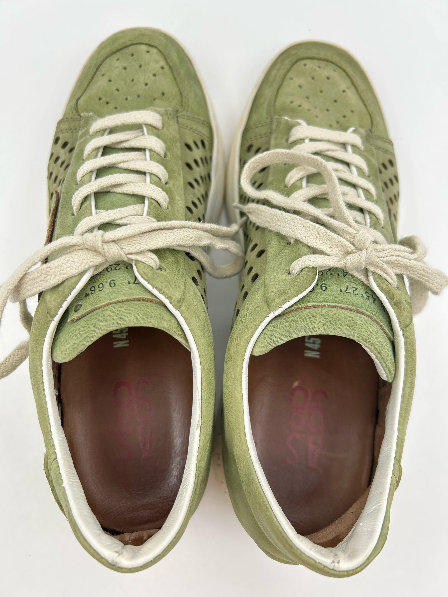 A.S. 98 Size 9/9.5 Green Women Sneakers