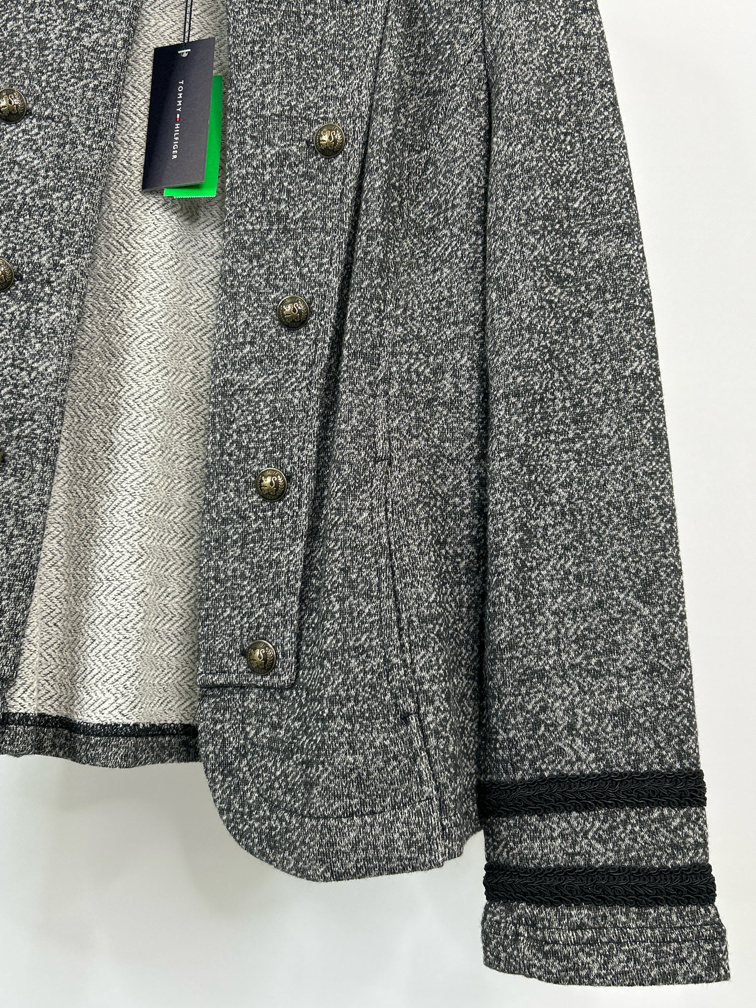 TOMMY HILFIGER Size L Grey Women Jacket