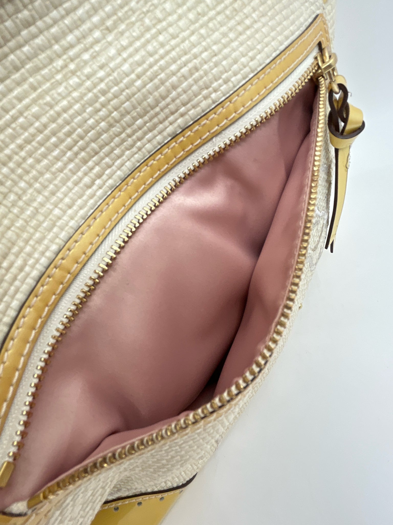 Coach CREAM AND YELLOW Women Tote