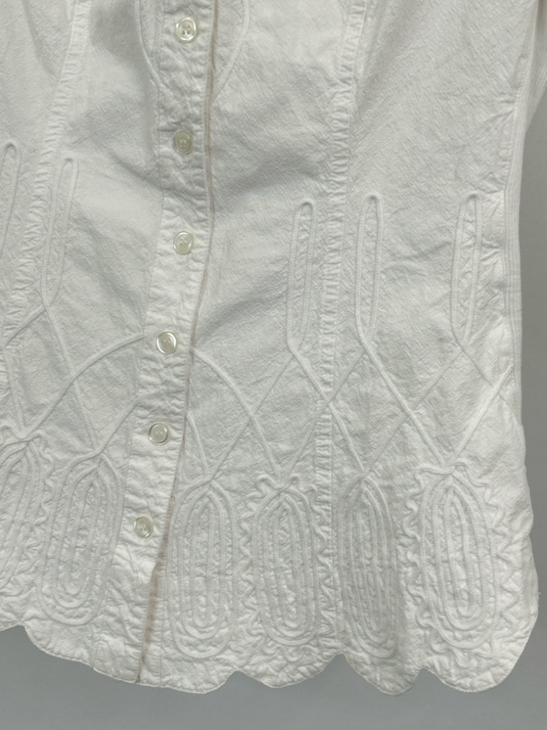 GRETTY ZUEGER Women Size S White Blouse