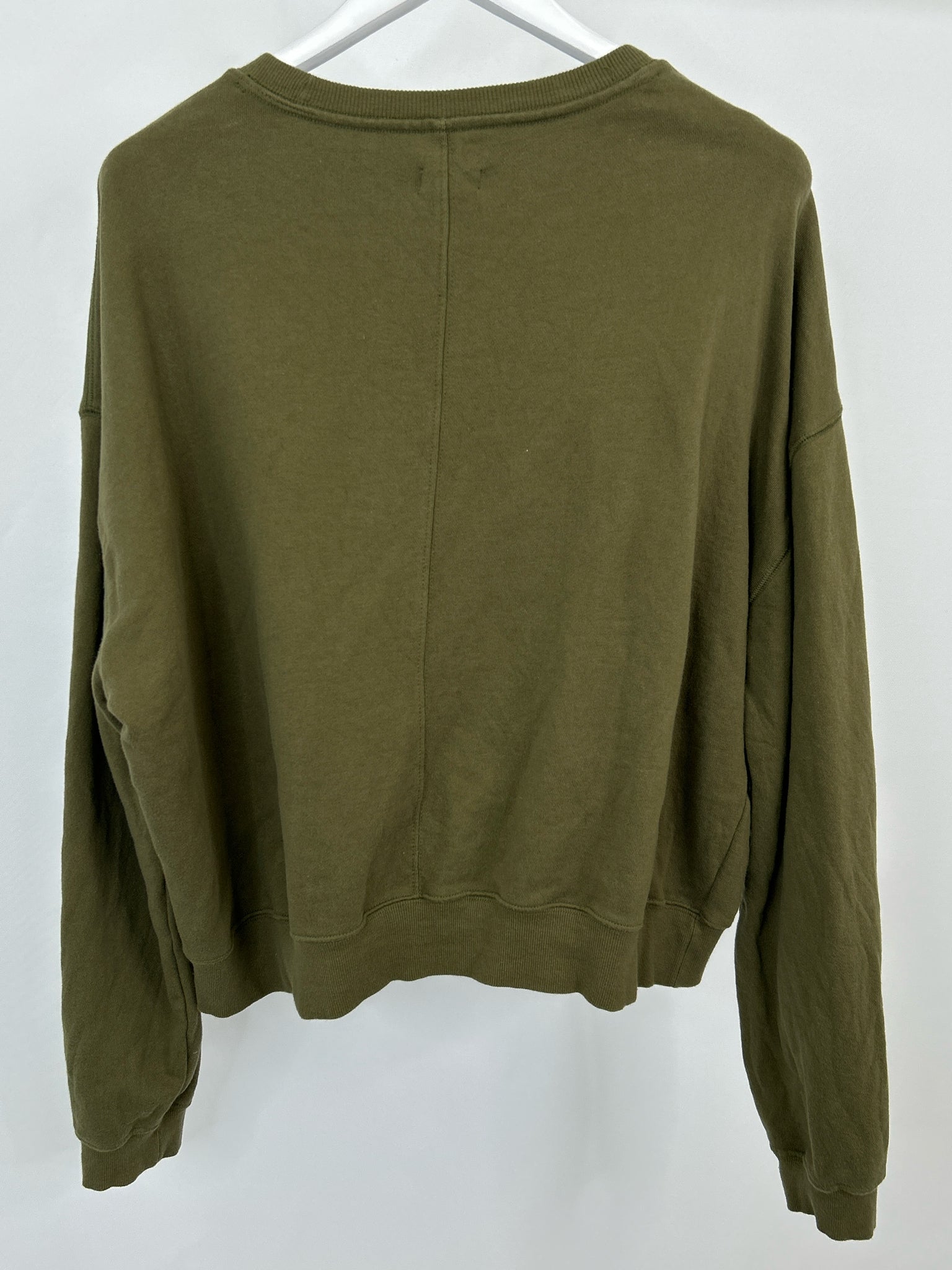 PILCRO Size XL Olive Green Women Sweatshirt