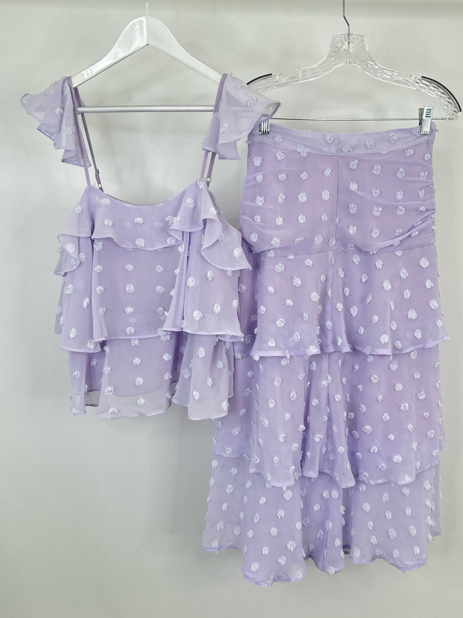 ENDLESS ROSE Size S Lilac Women 2-Piece w/skirt