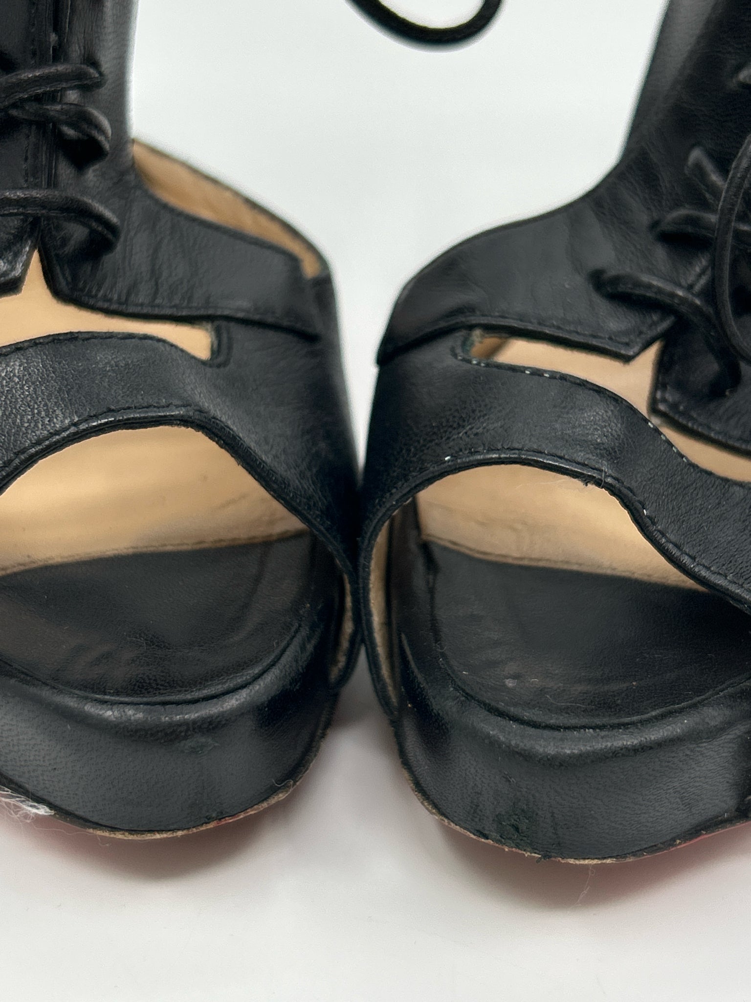CHRISTIAN LOUBOUTIN Size 38.5 Black Women Sandal