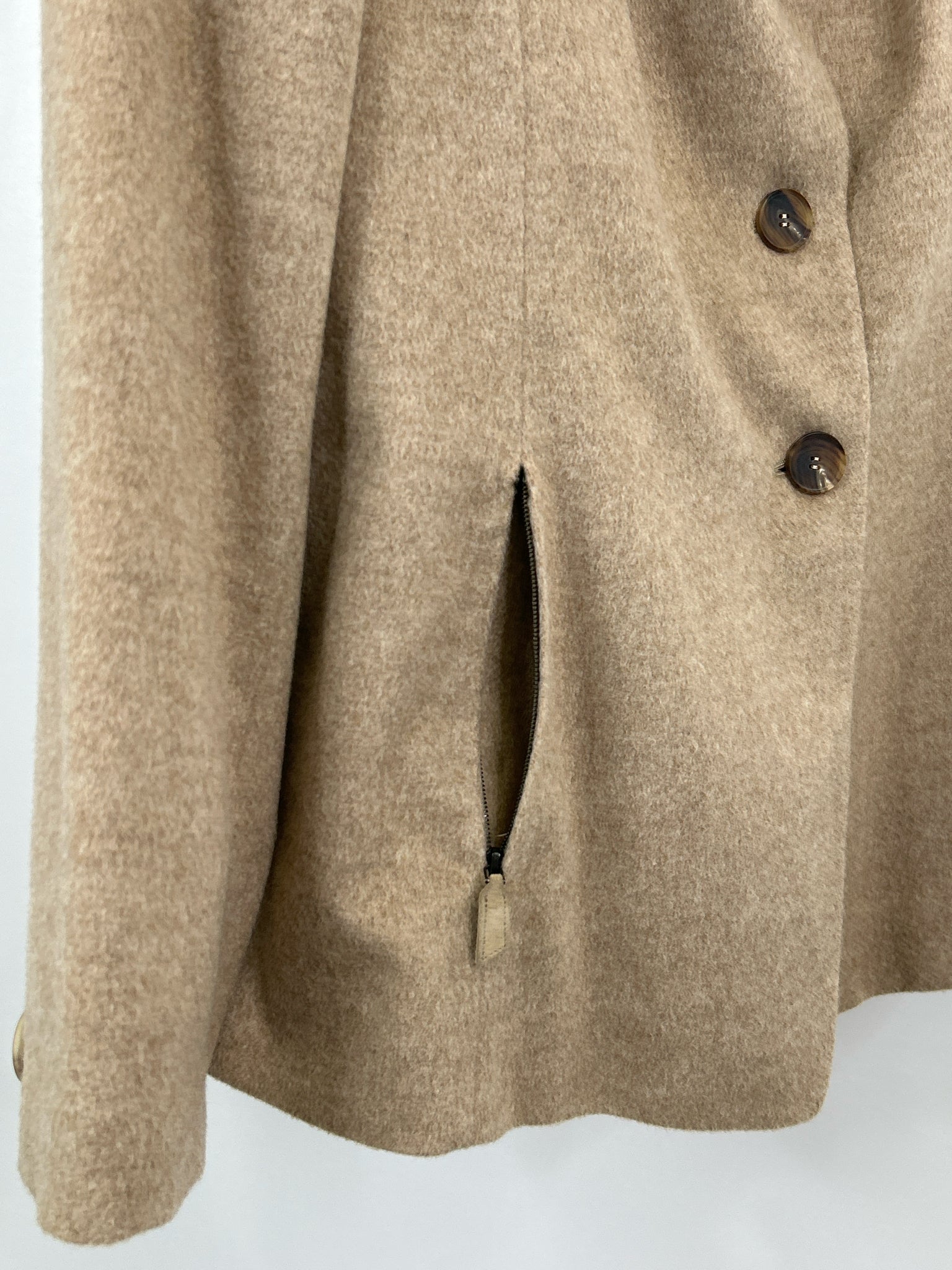 AKRIS Size 14 Oatmeal Women Jacket