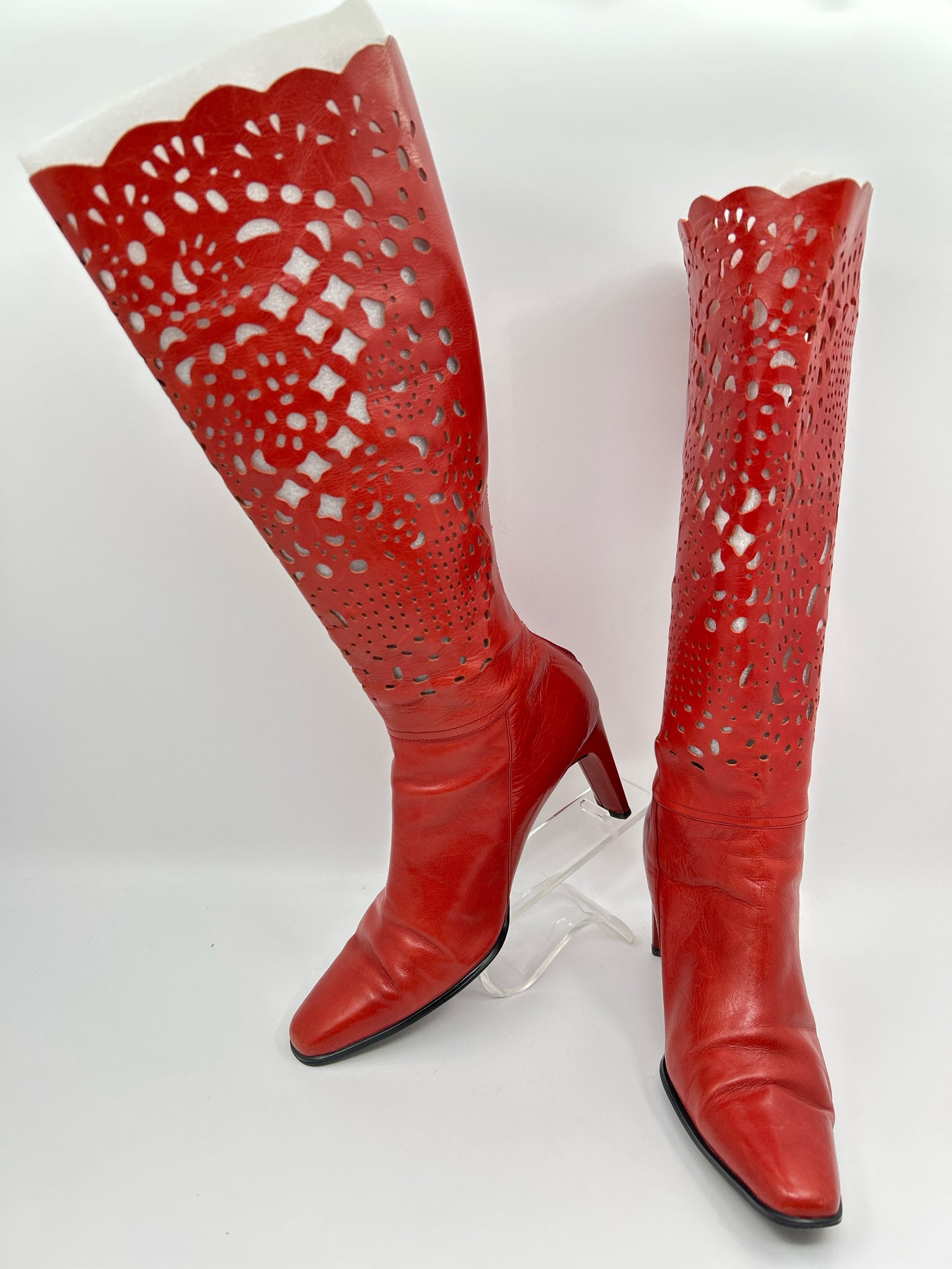 BELLINI Size 9M Red Orange Women Boots