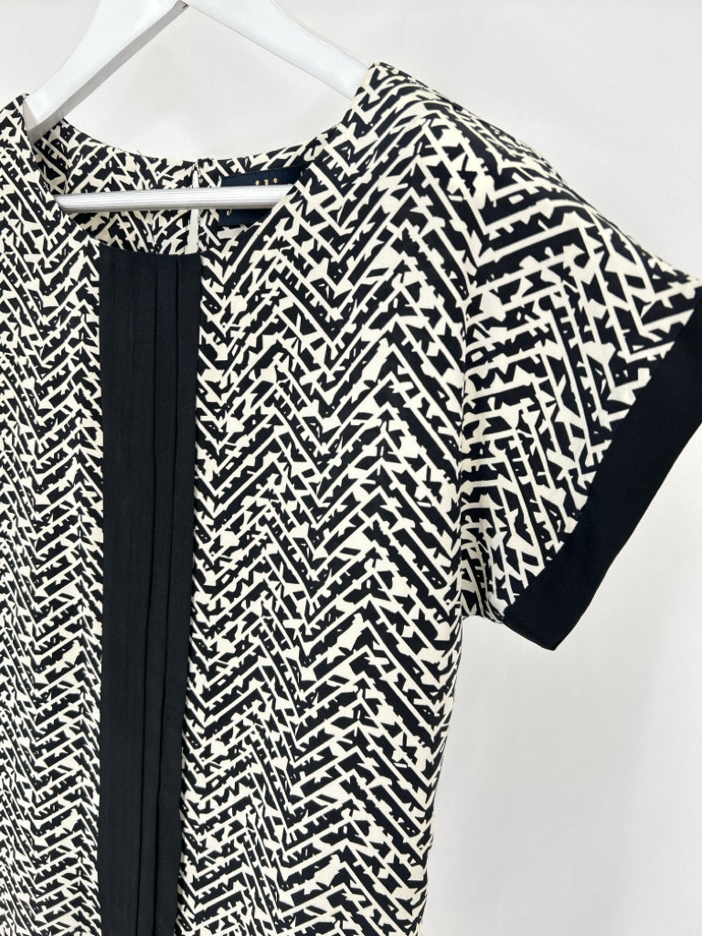 YUMI KIM Size XS BLACK AND IVORY Women's Dress