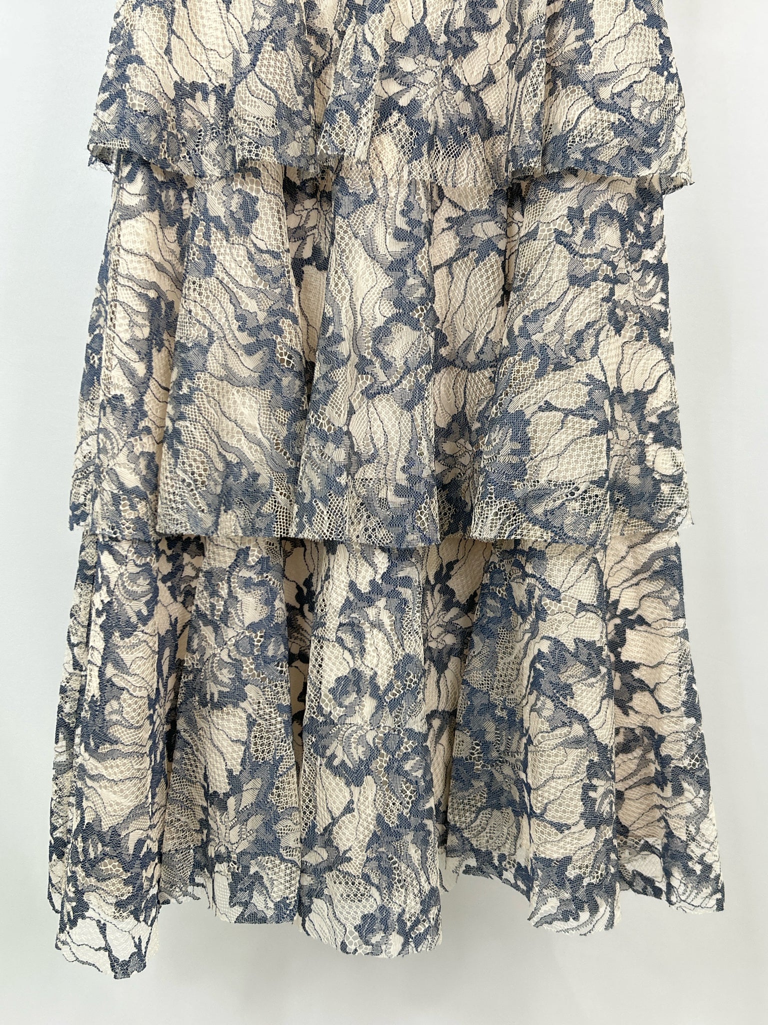 FAB'RIK Size S BLUE & CREAM Women Dress