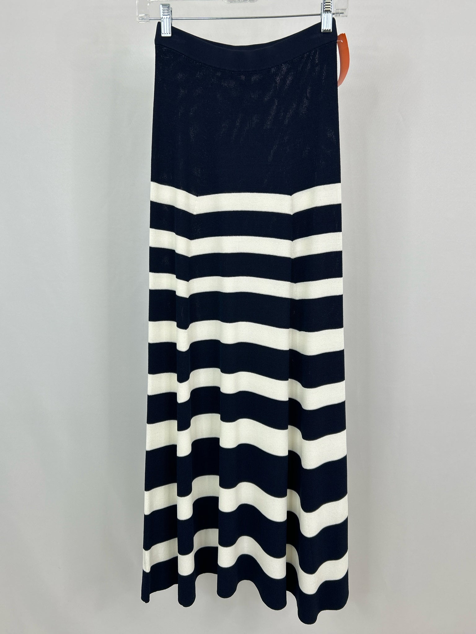 STAUD Size XS Navy and White Women Skirt NWT