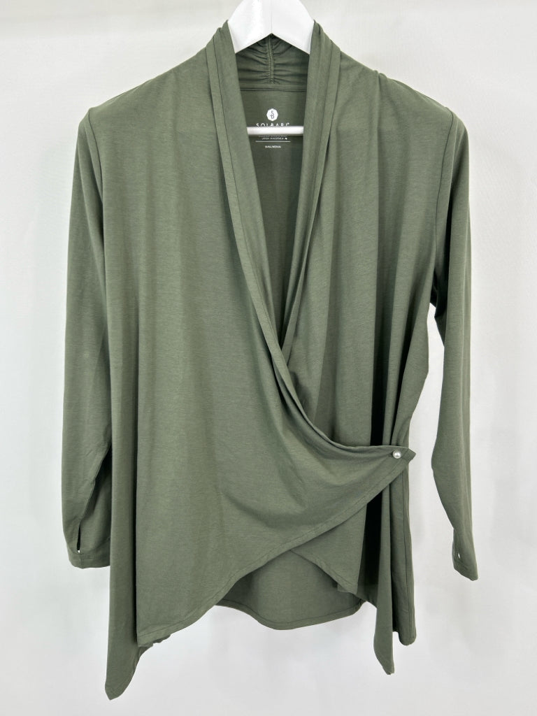 SOLBARI Size S/M OLIVE GREEN Women's Top