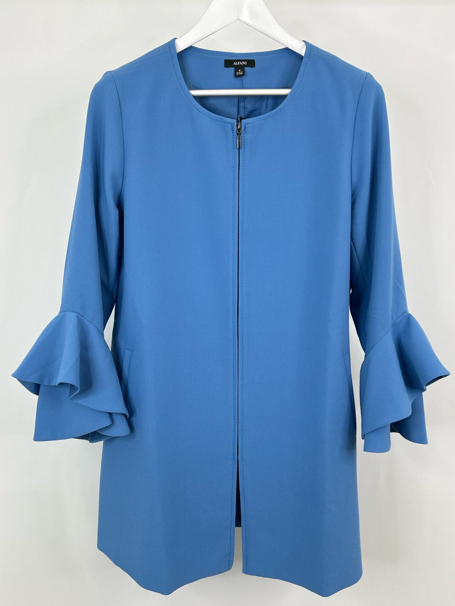 ALFANI Size M Blue Women Jacket NWT