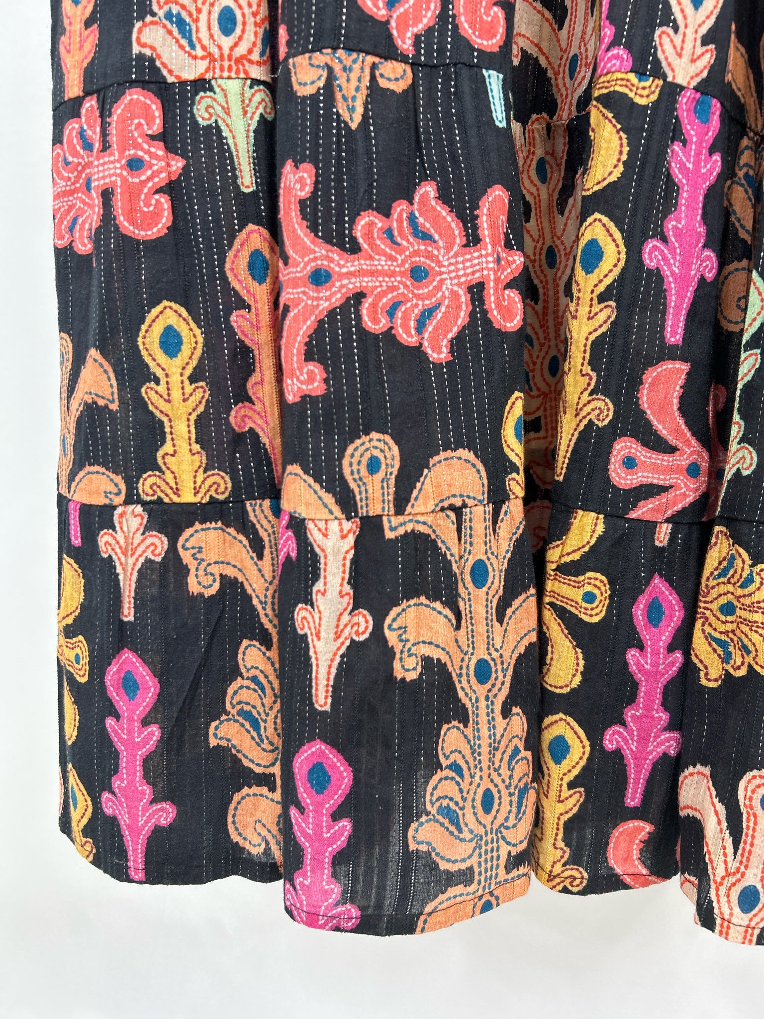 BE BOHO Size S Black Print Women Dress