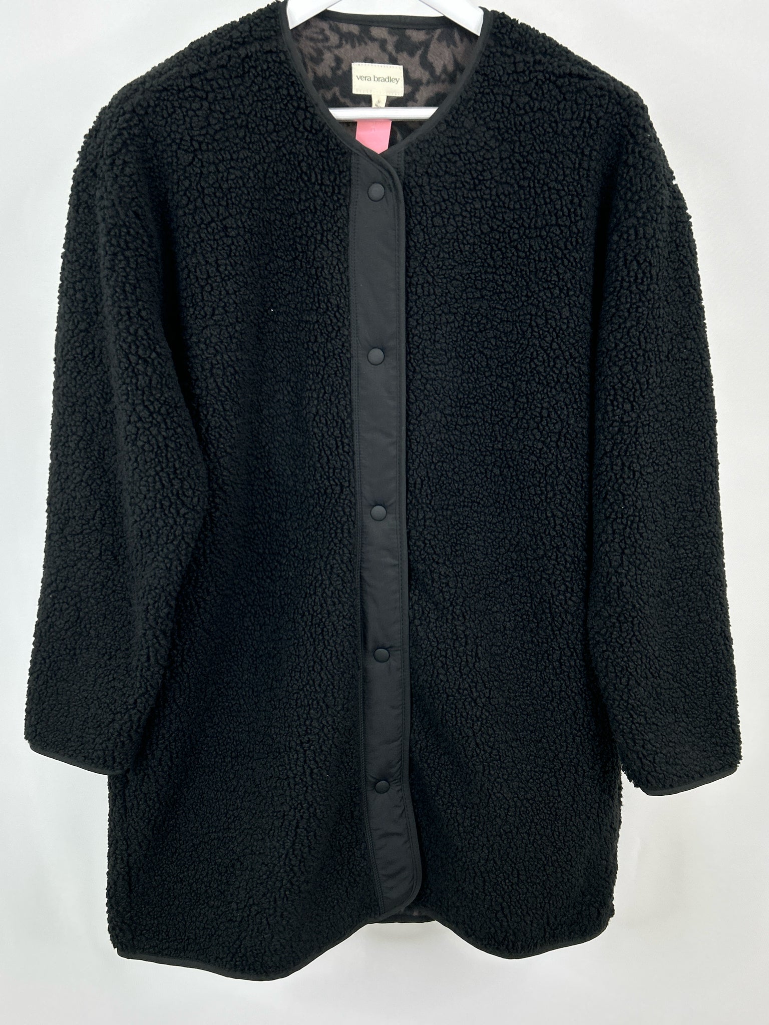 VERA BRADLEY Size L Black Women Coat