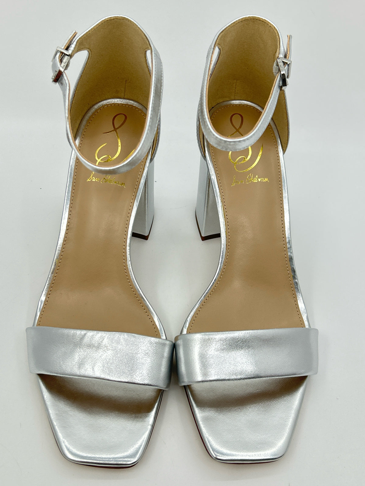 SAM EDELMAN Size 10 Silver Metallic Women Sandal