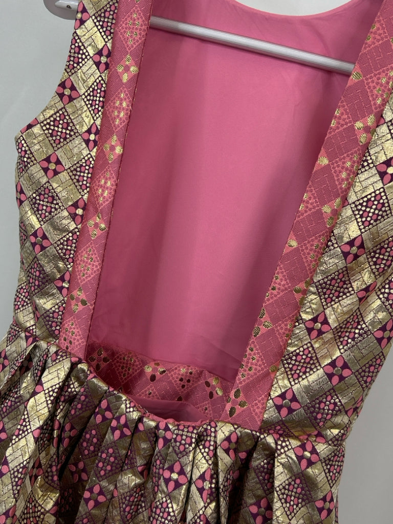 TUCKERNUCK Size M GOLD AND PINK Dress