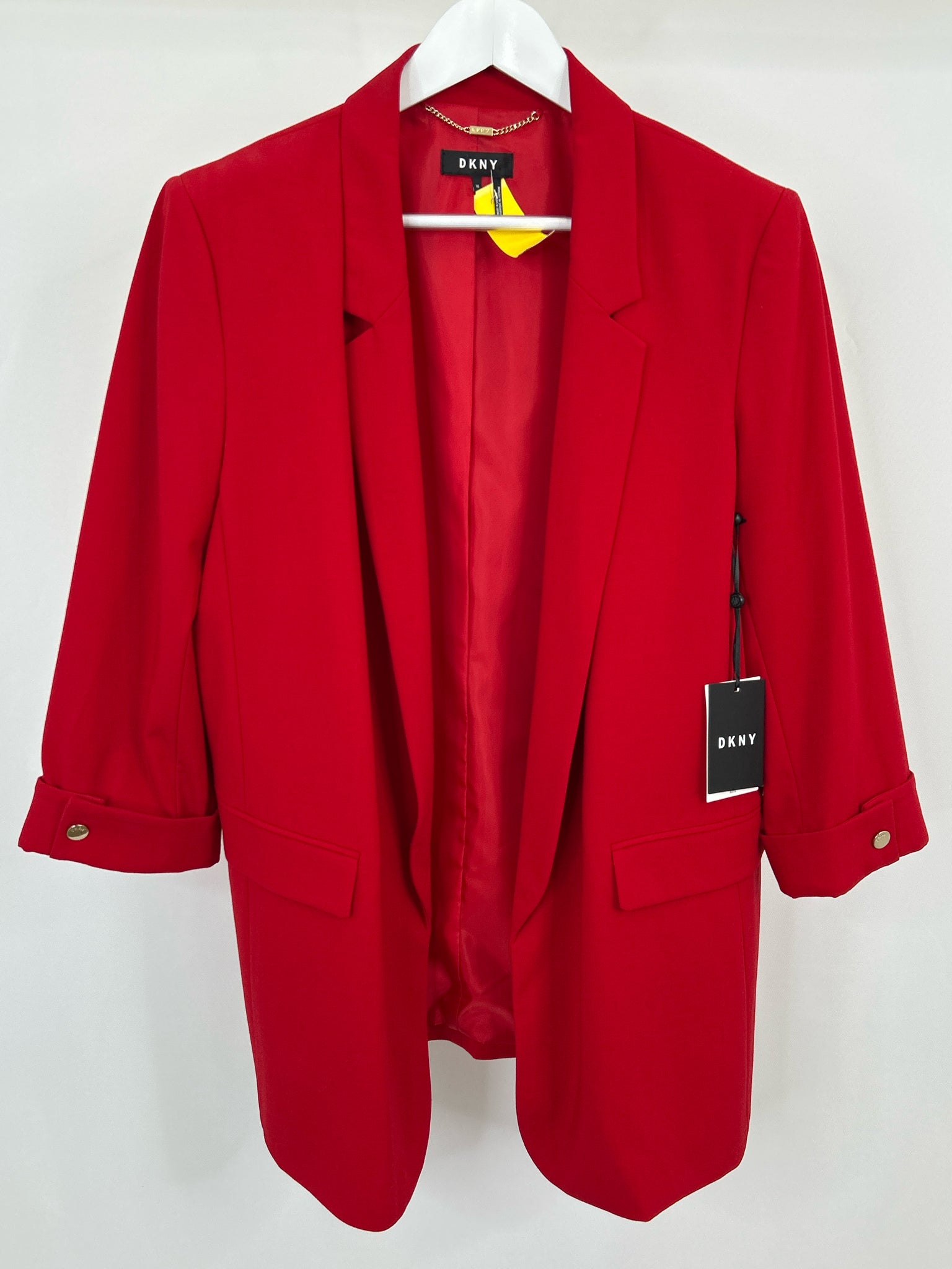 DKNY Size 16 Red Women Blazer