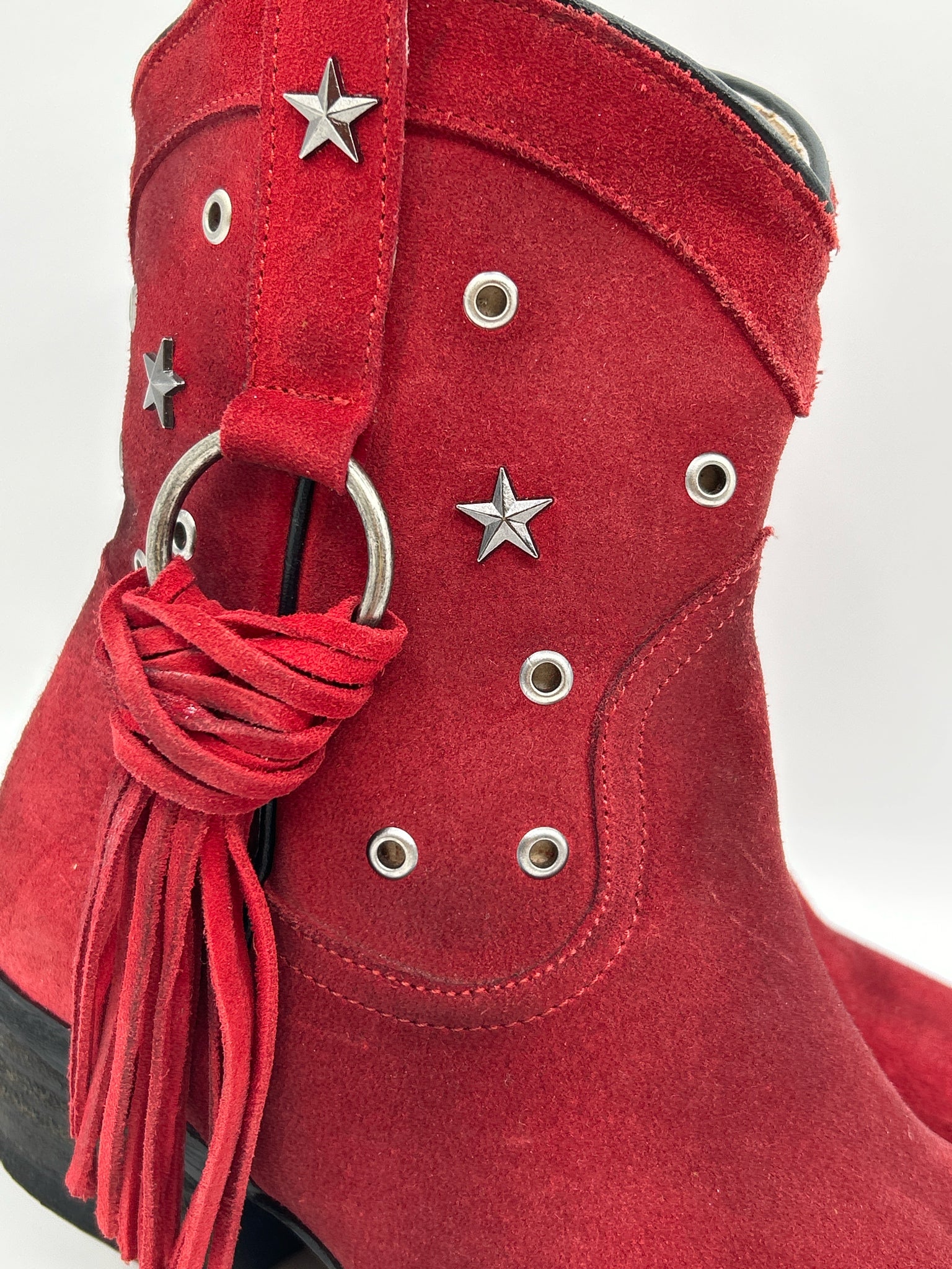 Circle G Boots Size 7.5 Red Women Booties