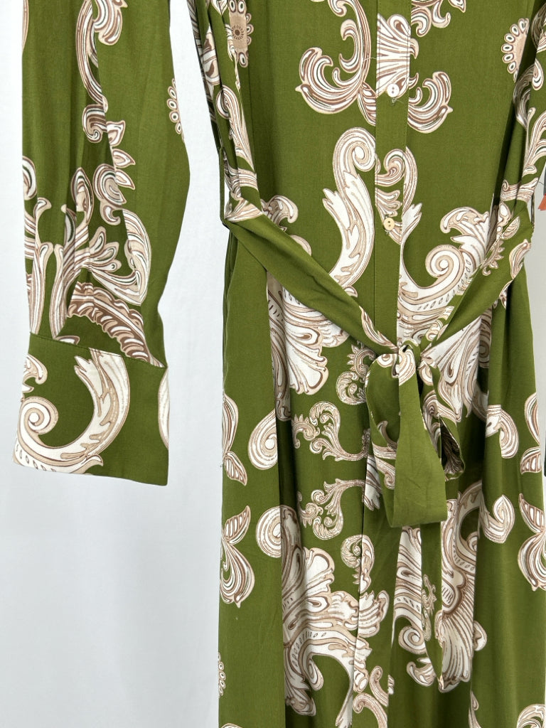 VINCE CAMUTO Size M OLIVE GREEN Women's Dress