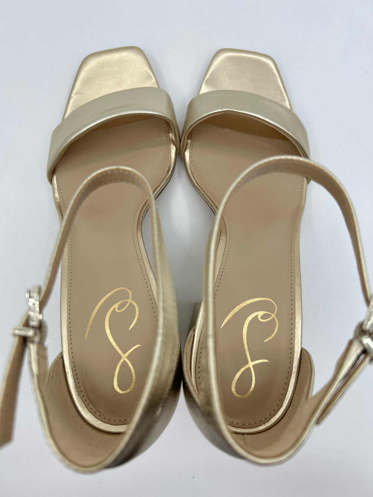 SAM EDELMAN Size 10 gold metallic Women Sandal