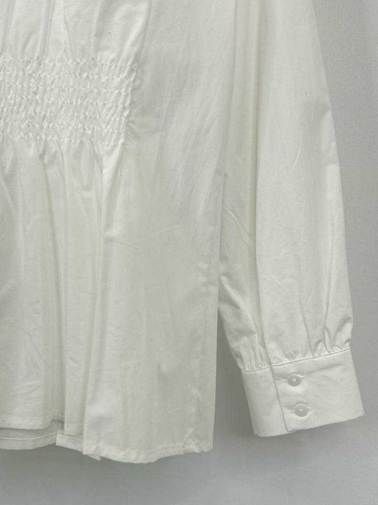 INC Women Size M White Blouse