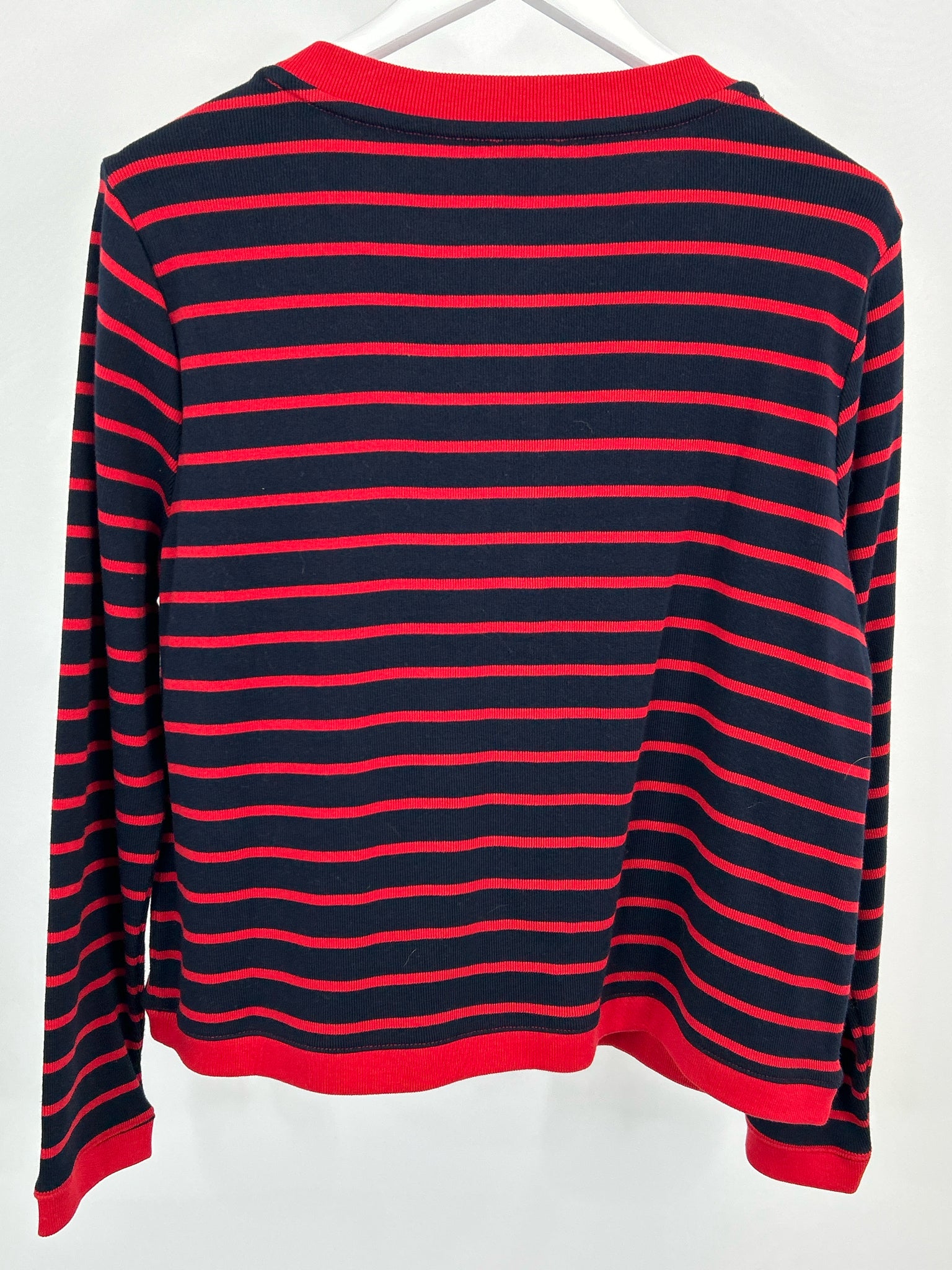 TALBOTS Size XL RED AND NAVY Women Cardigan