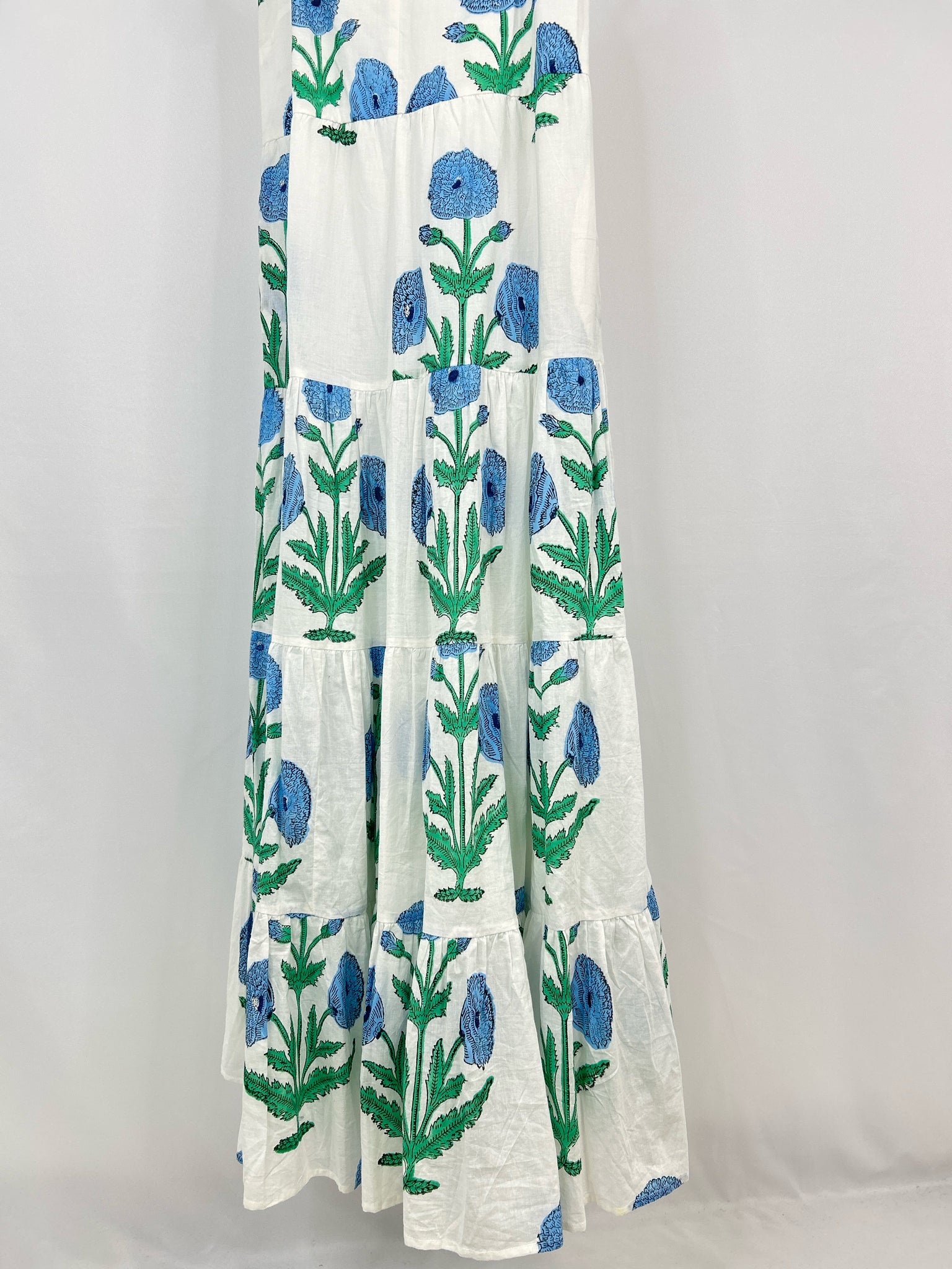 BEAU & RO Size M WHITE & BLUE Women Dress