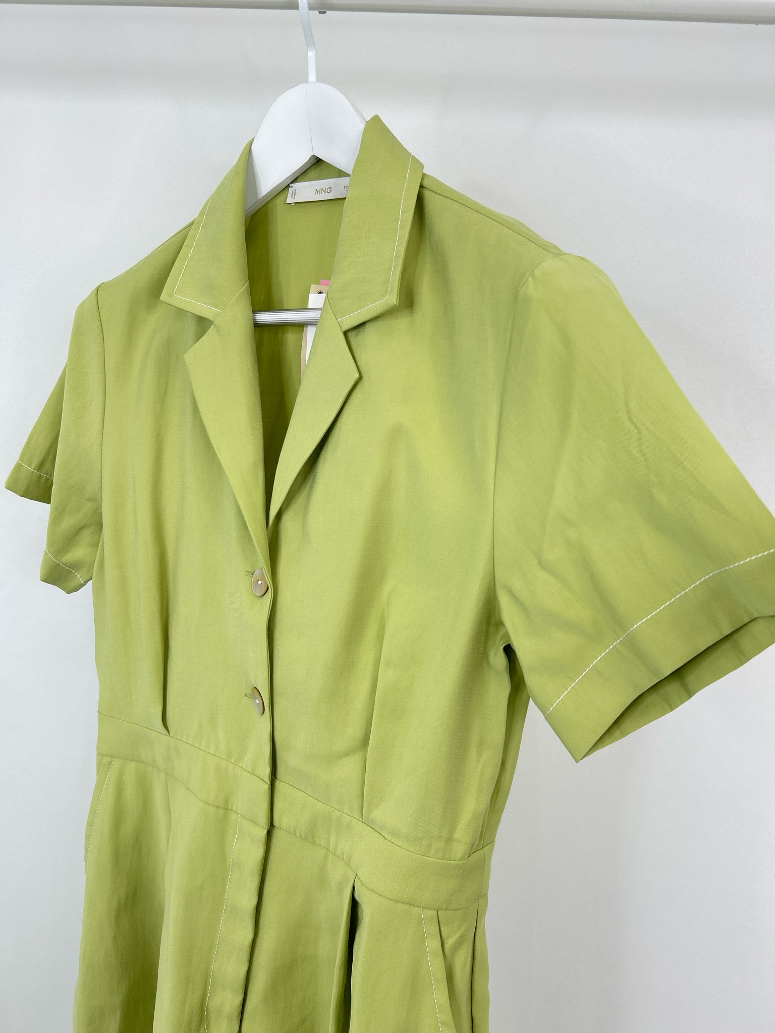 MNG Size M Green Women Romper