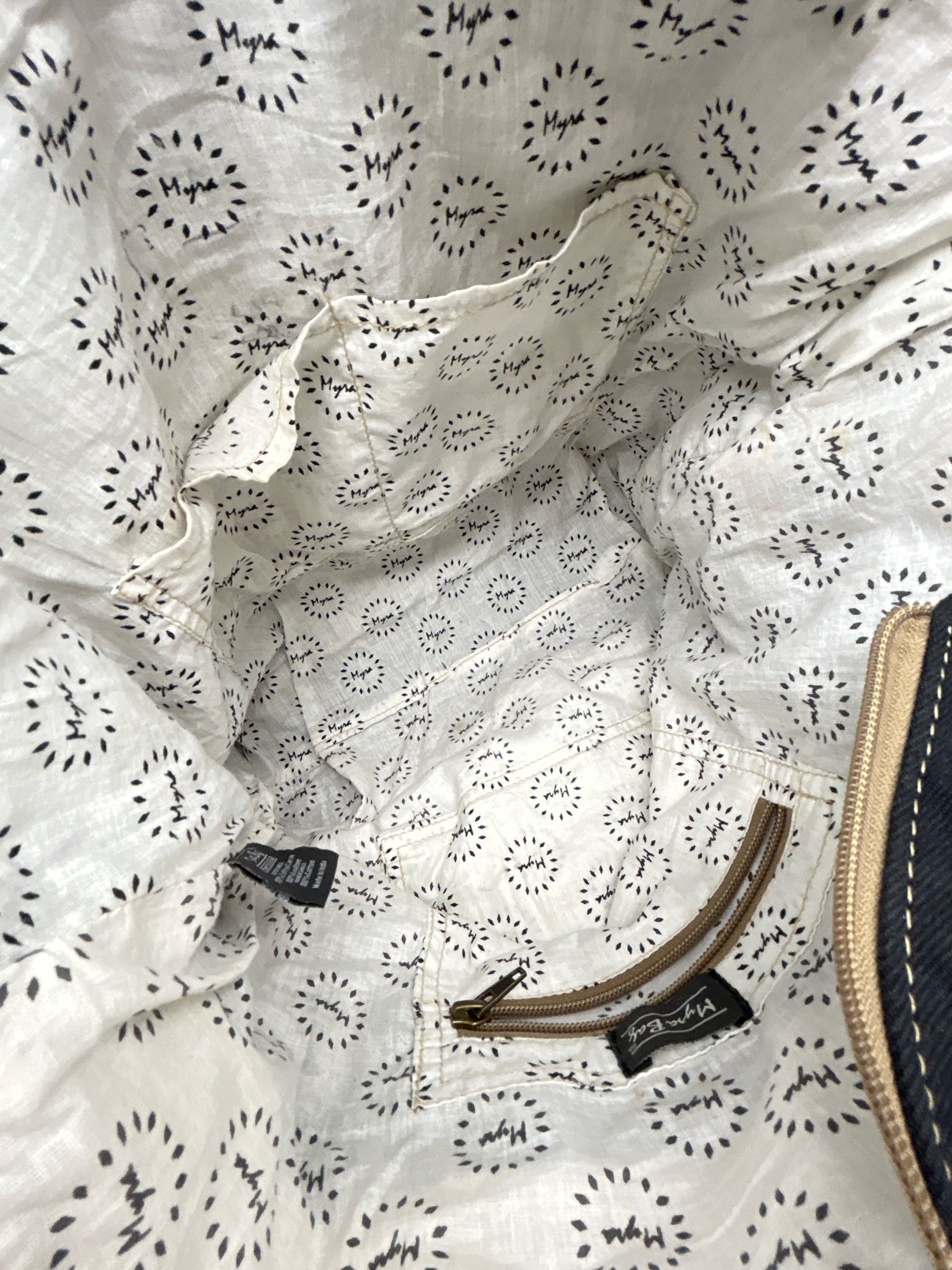 MYRA BAG Brown Print Women Purse