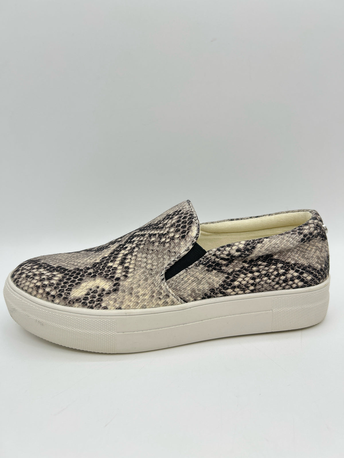 STEVE MADDEN Size 8.5 Beige & Grey Women Sneakers