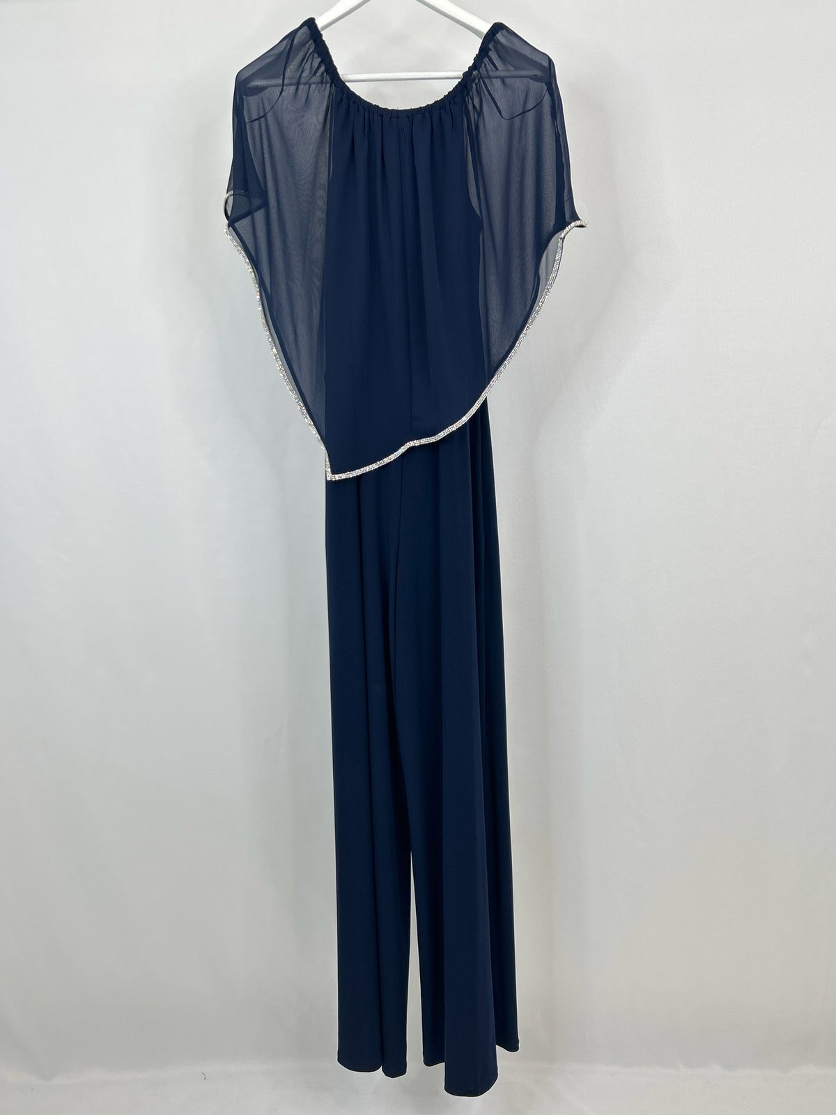 MSK Size M Navy Women Jumpsuit