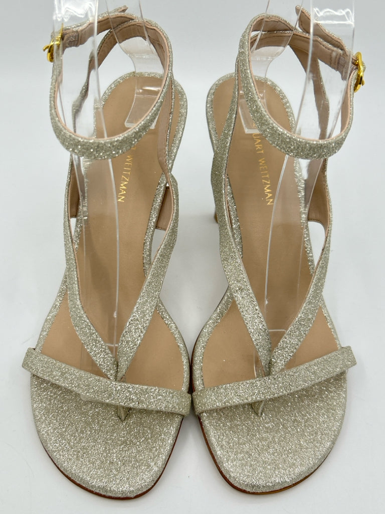 STUART WEITZMAN Size 6B METALLIC Women's Sandal