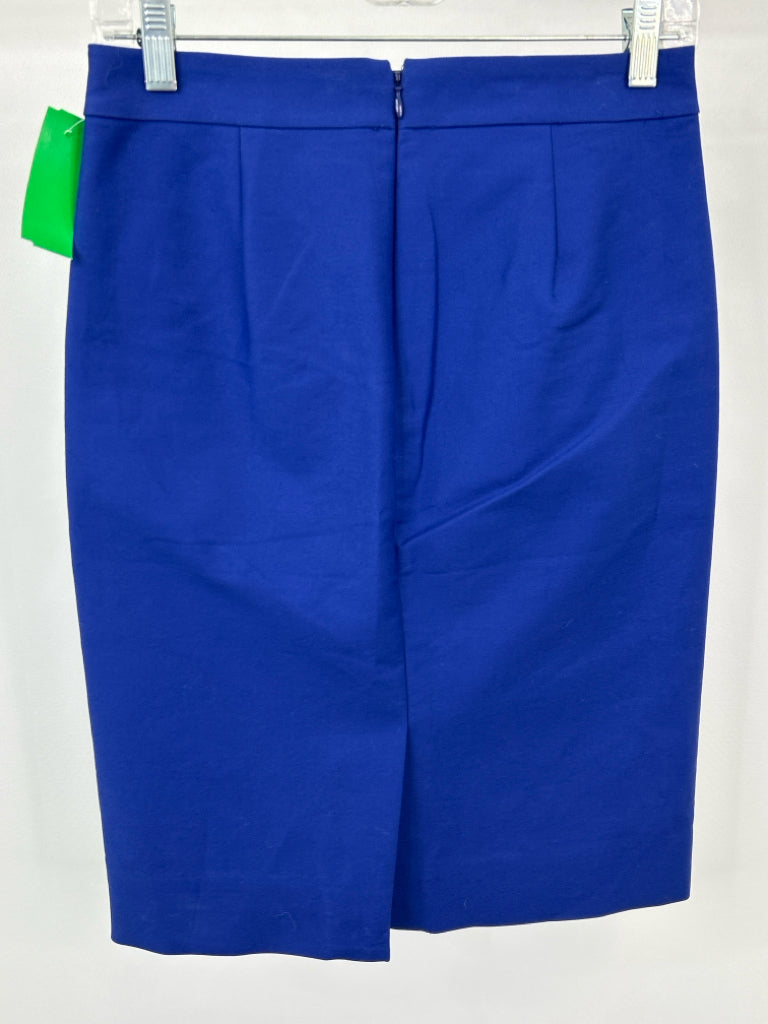 J. CREW Size 0 Blue Skirt