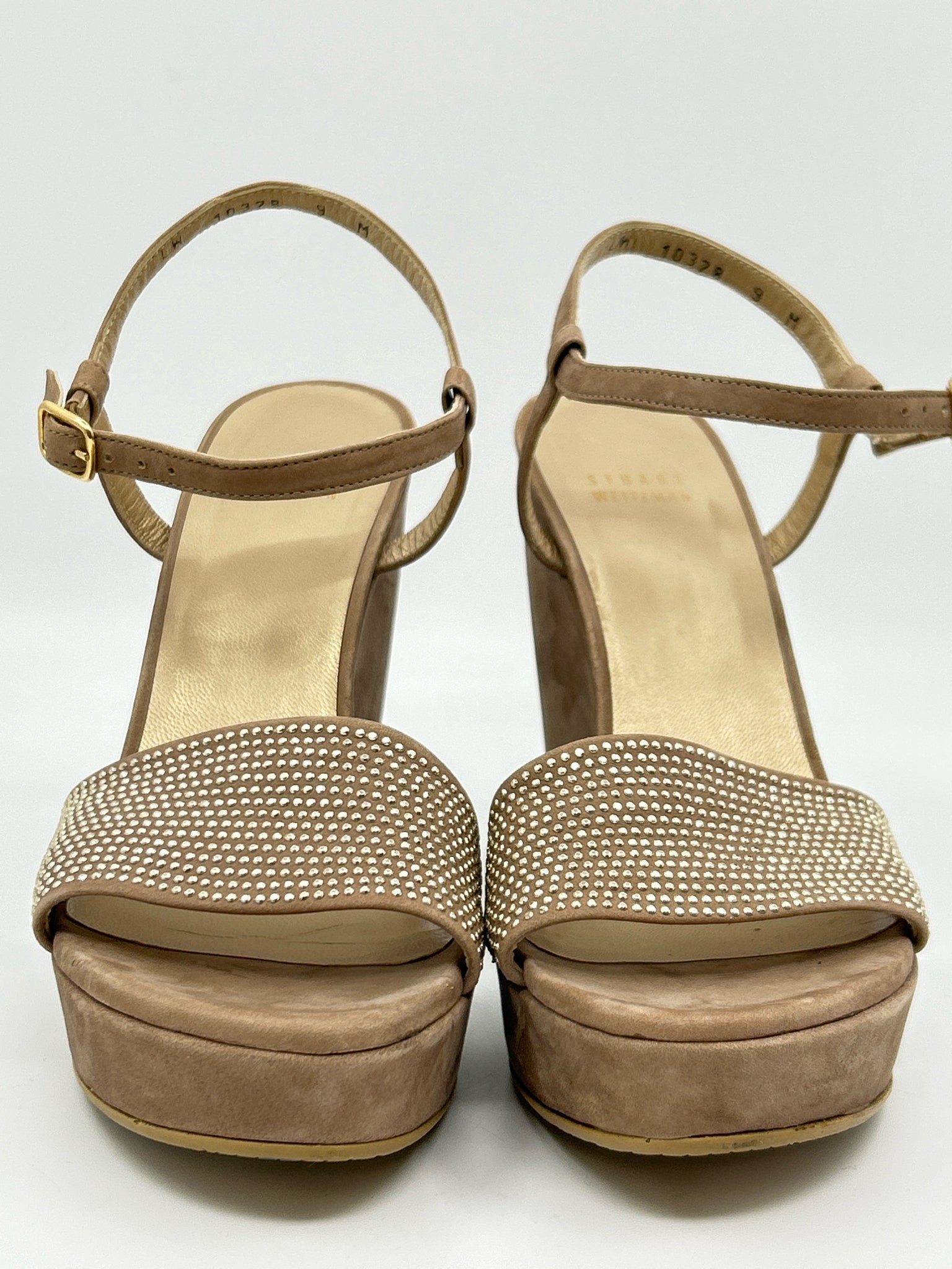 STUART WEITZMAN Size 9M Taupe Women Sandal